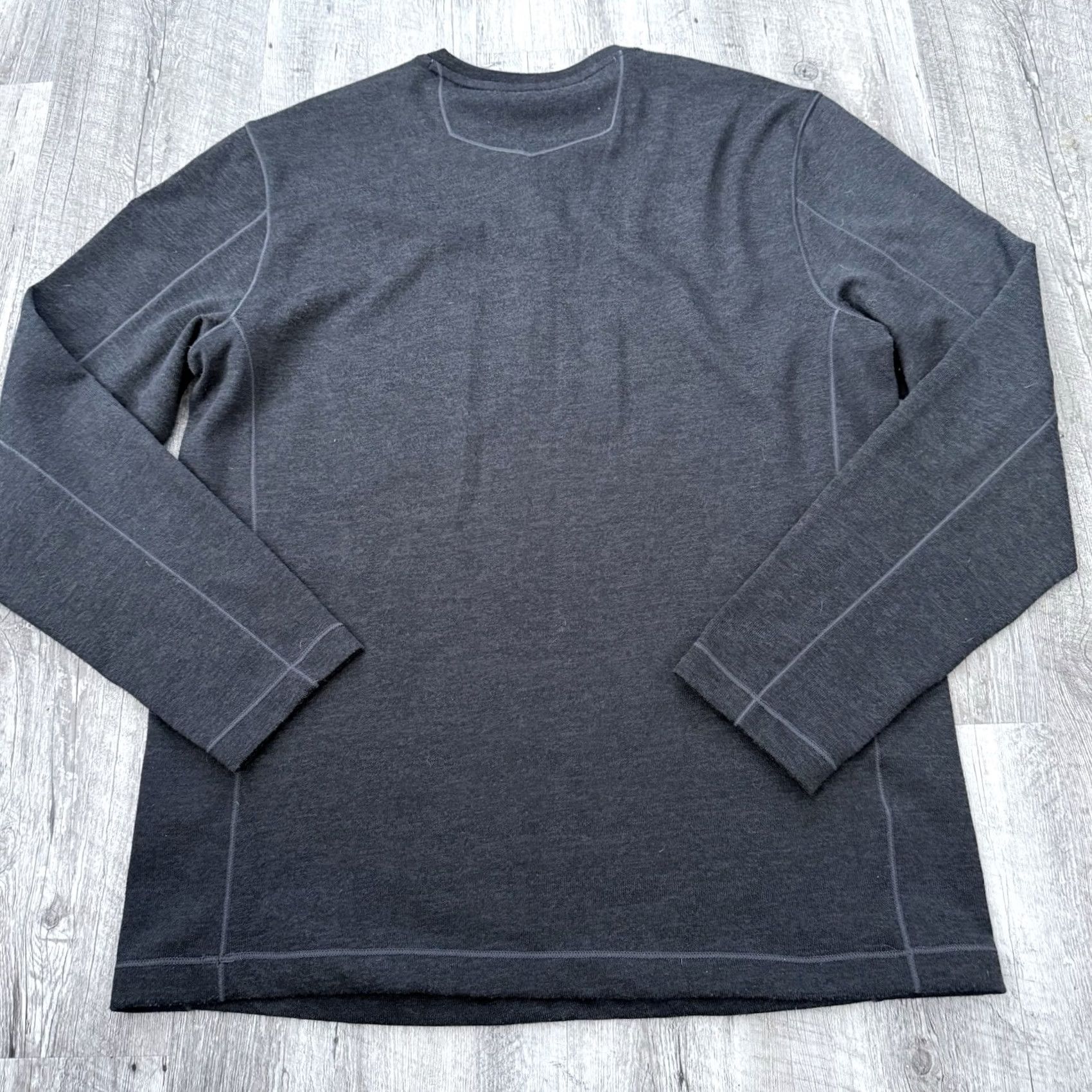 Eddie Bauer Eddie Bauer TRAVEX Henley T-Shirt Mens Medium Gray Long Sleeve Tee Snap Button Outdoor Size US M / EU 48-50 / 2 - 5 Thumbnail