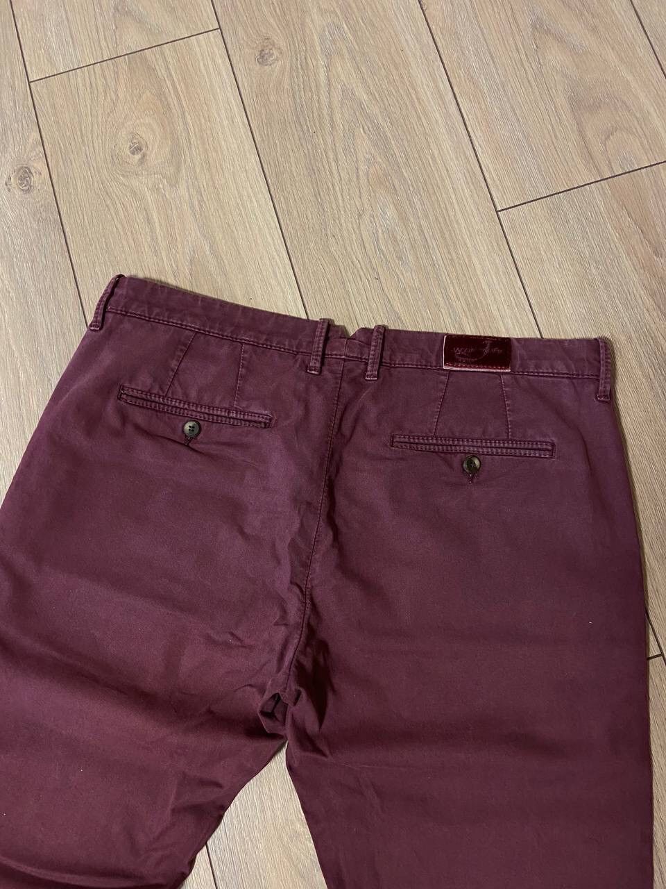 Jacob Cohen Jacob Cohen Light Washed Burgundy Bobby Model Pants Size US 35 - 7 Thumbnail
