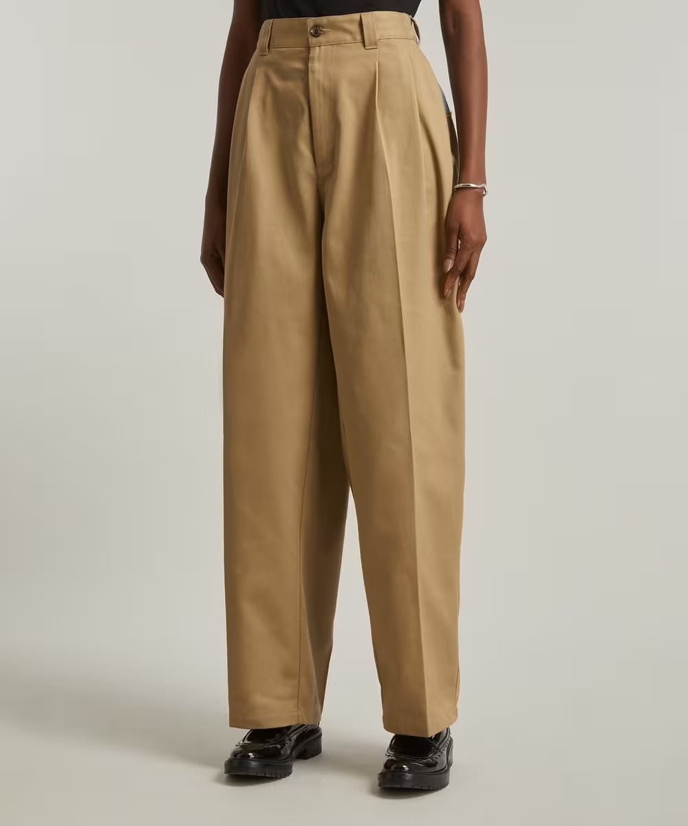Maison Margiela o1y0625 Casual Pant in Beige Size 26" / US 2 / IT 38 - 2 Thumbnail