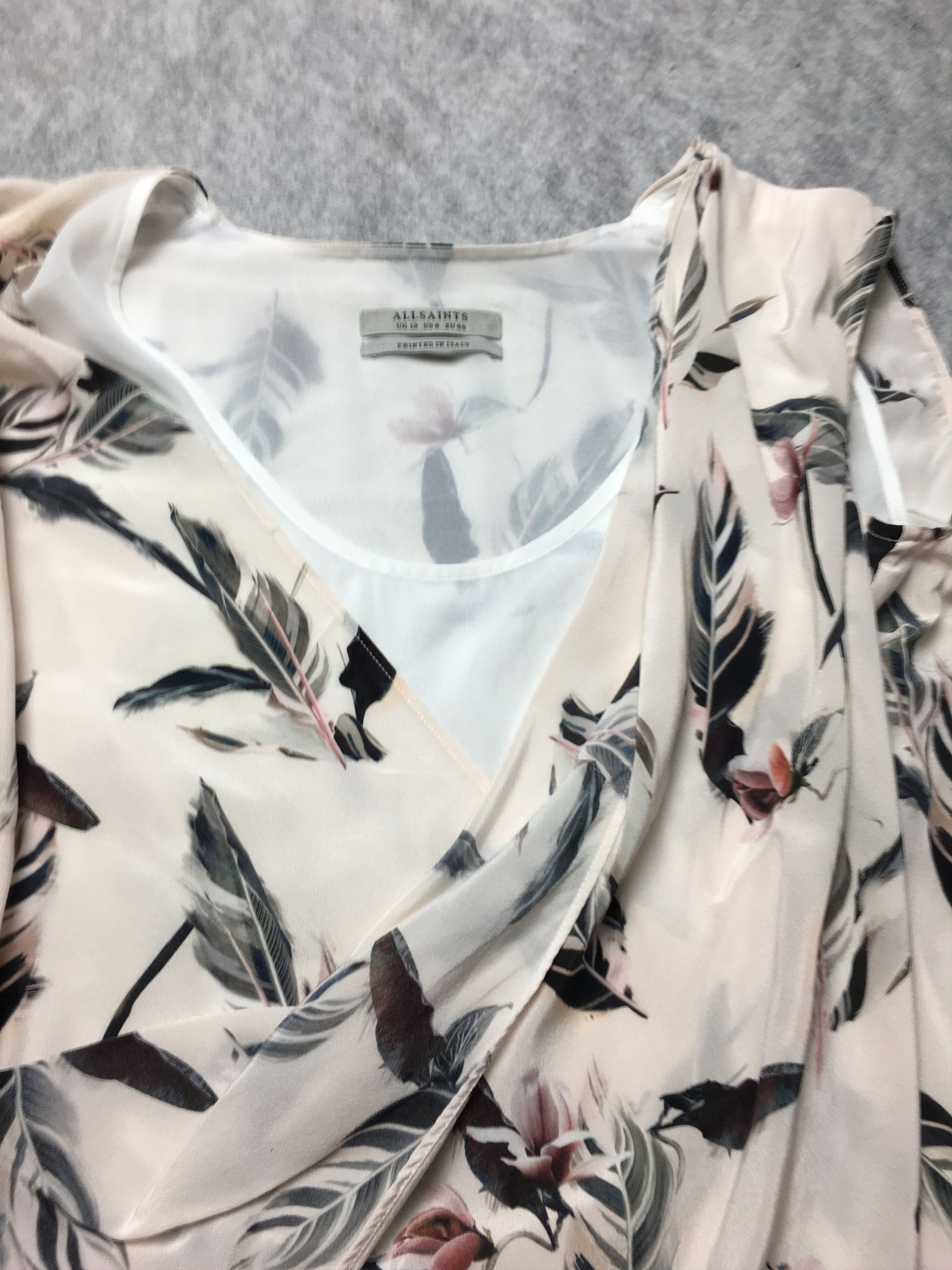 Allsaints AllSaints Airie Canna Silk Dress in Chalk White Size US Size M / US 6-8 / IT 42-44 - 7 Thumbnail