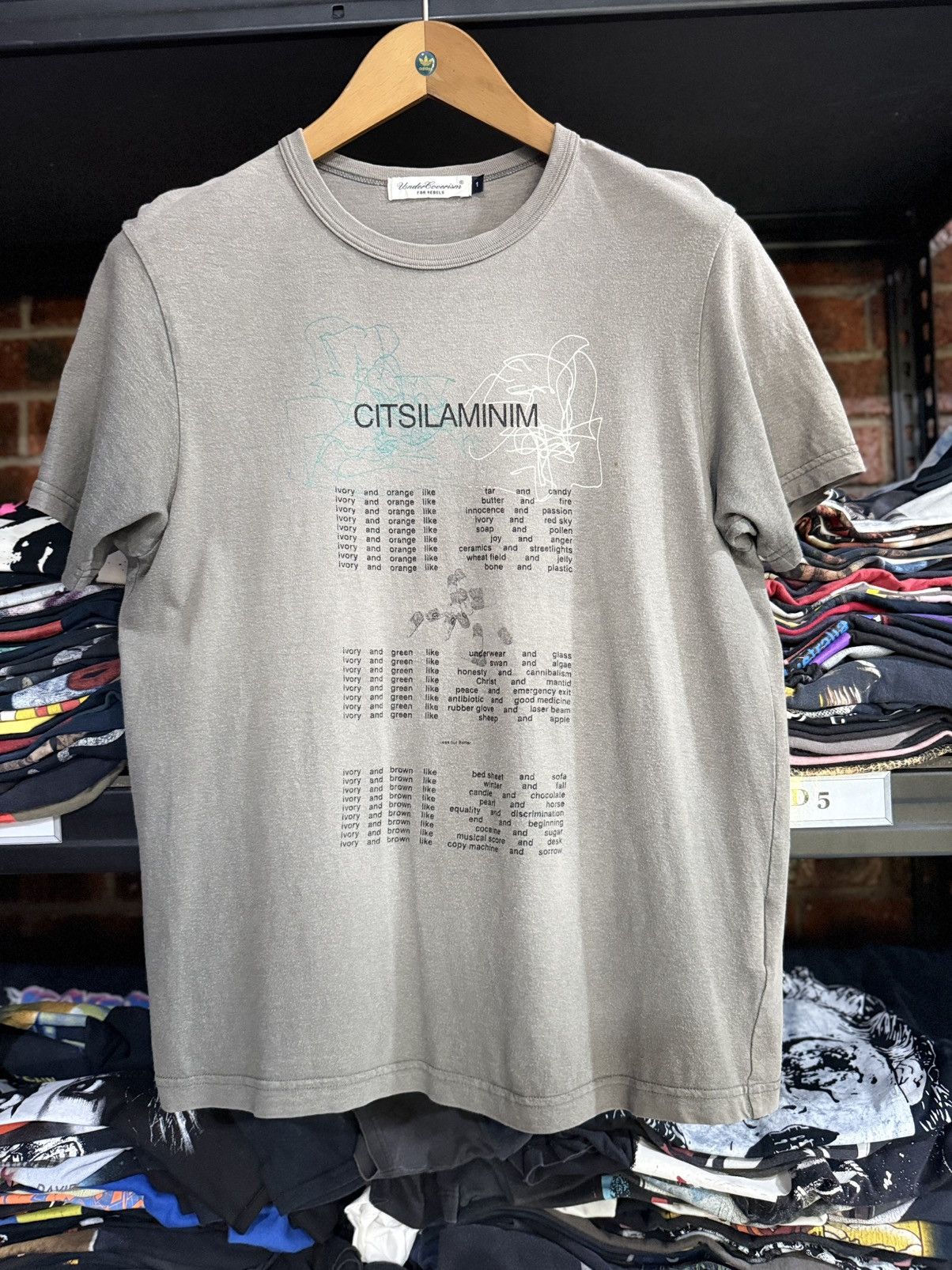 Undercover Undercover Citsilaminim Faded Japan Tee Size US M / EU 48-50 / 2 - 1 Thumbnail