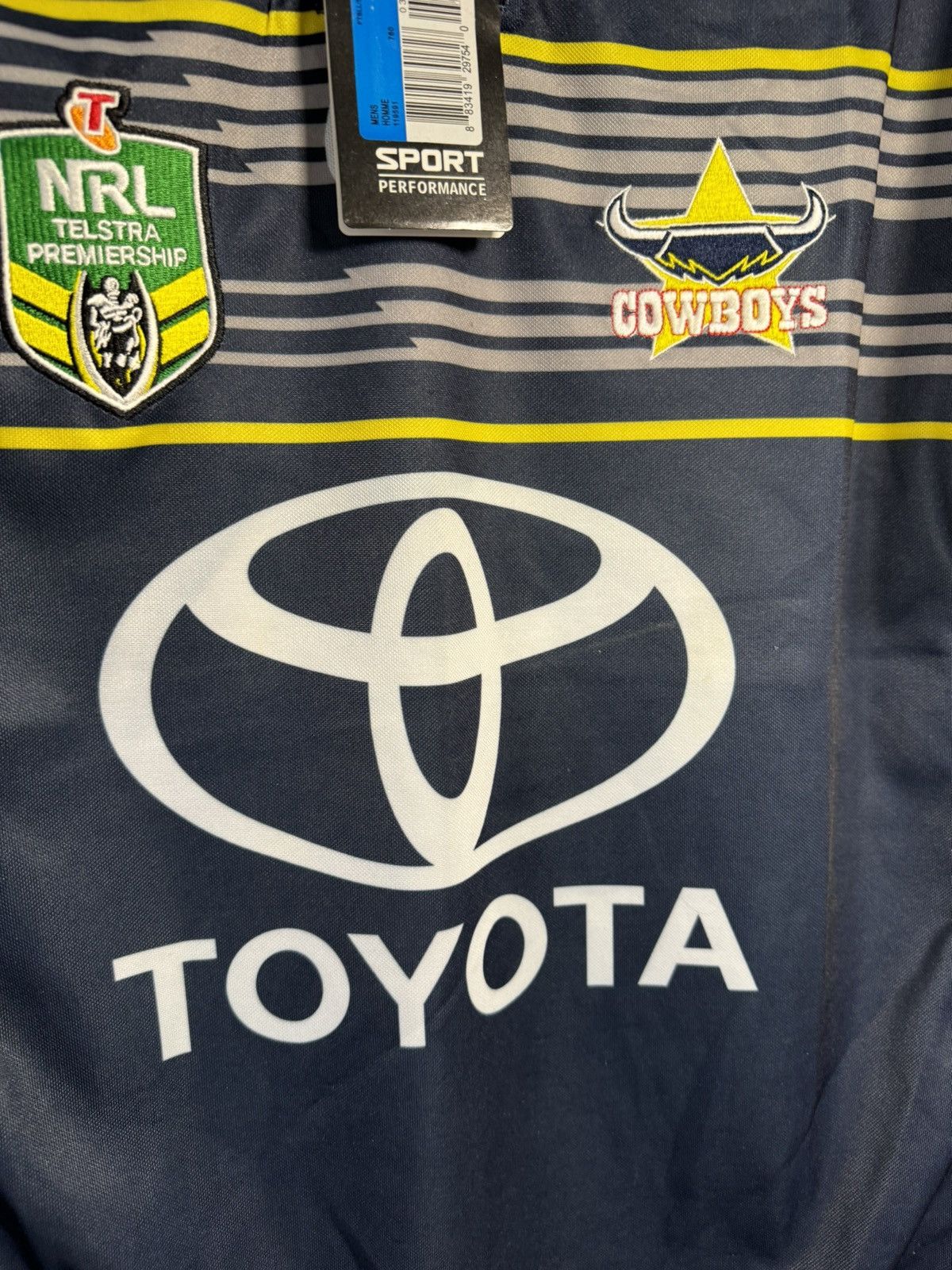 Vintage NEW Cowboys NRL Toyota Rugby Jersey Blokcore Size US M / EU 48-50 / 2 - 9 Thumbnail