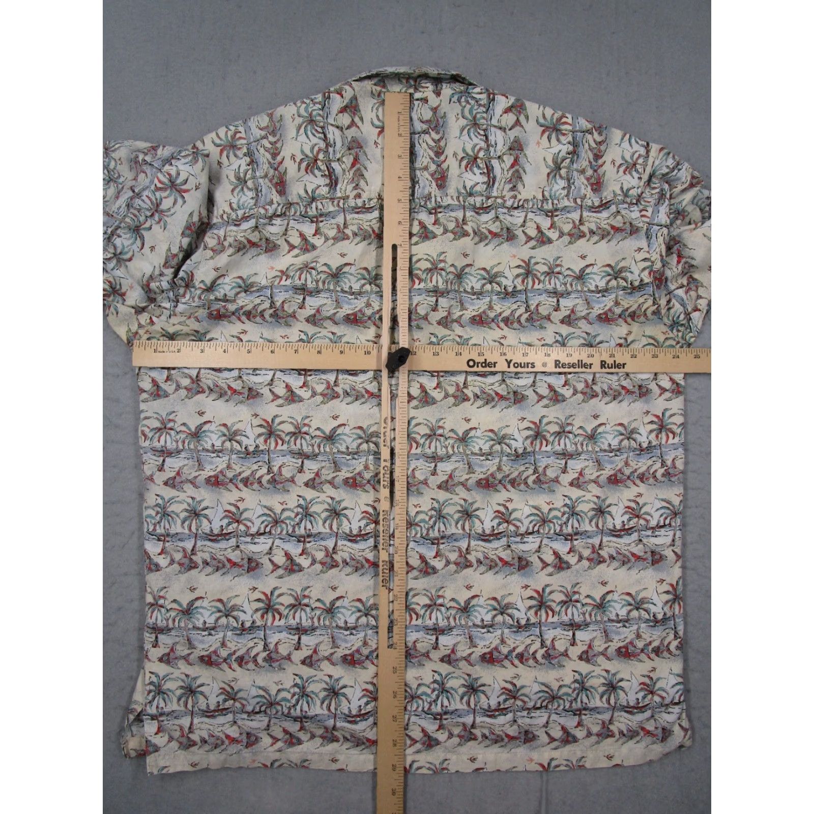 Vintage Kahala Avi Collection Mens Beige Short Sleeve Button Up Hawaiian Shirt - Made in USA - 100% Cotton - Size L Size US L / EU 52-54 / 3 - 4 Thumbnail