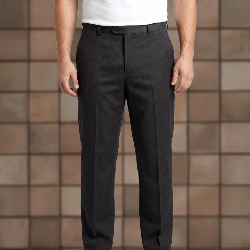 Zanella Zanella Pants Saks Fifth Avenue 100% Virgin Wool Made in Italy Size 36 Gray Solid Dress Pants Mens Wool Wedding 36 Regular Straight Todd Size US 36 / EU 52 - 1 Thumbnail