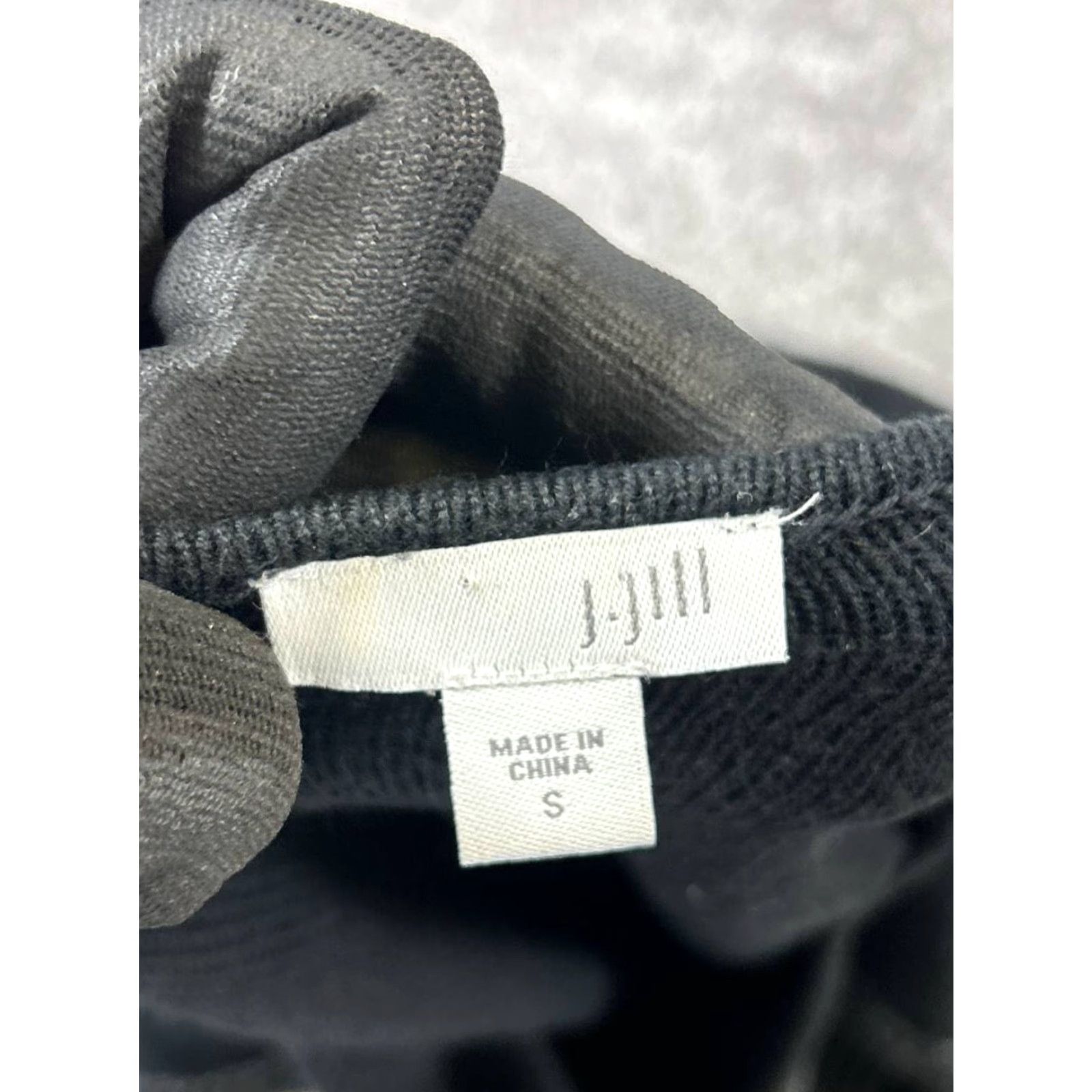 J. Jill VINTAGE J. Jill Sweater Pullover Womens Small Black White Striped Knit Casual Fall Winter Spring Size S / US 4 / IT 40 - 3 Thumbnail