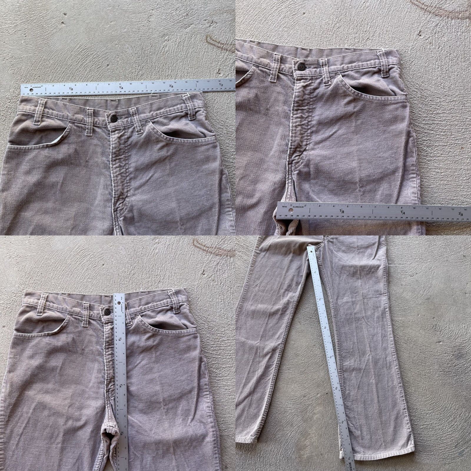Levi's Vintage Levis Pants Men 32x32 Brown 646 Bell Bottom Bootcut Corduroy Western 80s Size US 32 / EU 48 - 8 Thumbnail