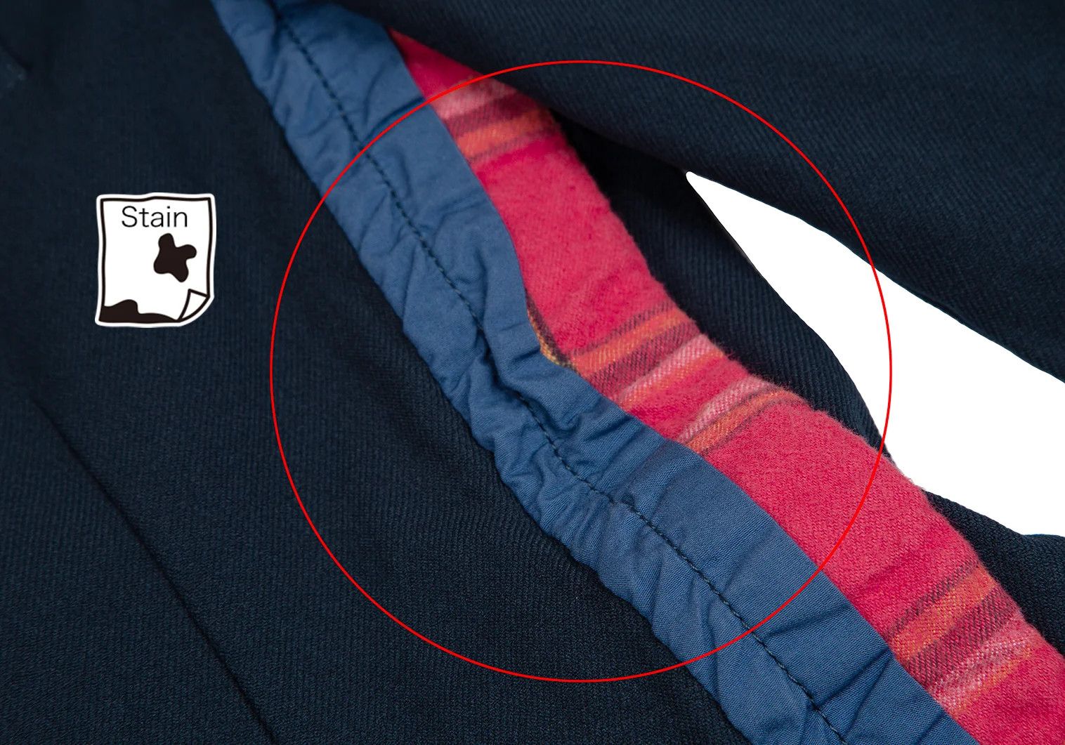 Comme des Garcons Homme Plus Seamline Design Polyester Jacket in Navy Blue, Size S Size US S / EU 44-46 / 1 - 8 Thumbnail