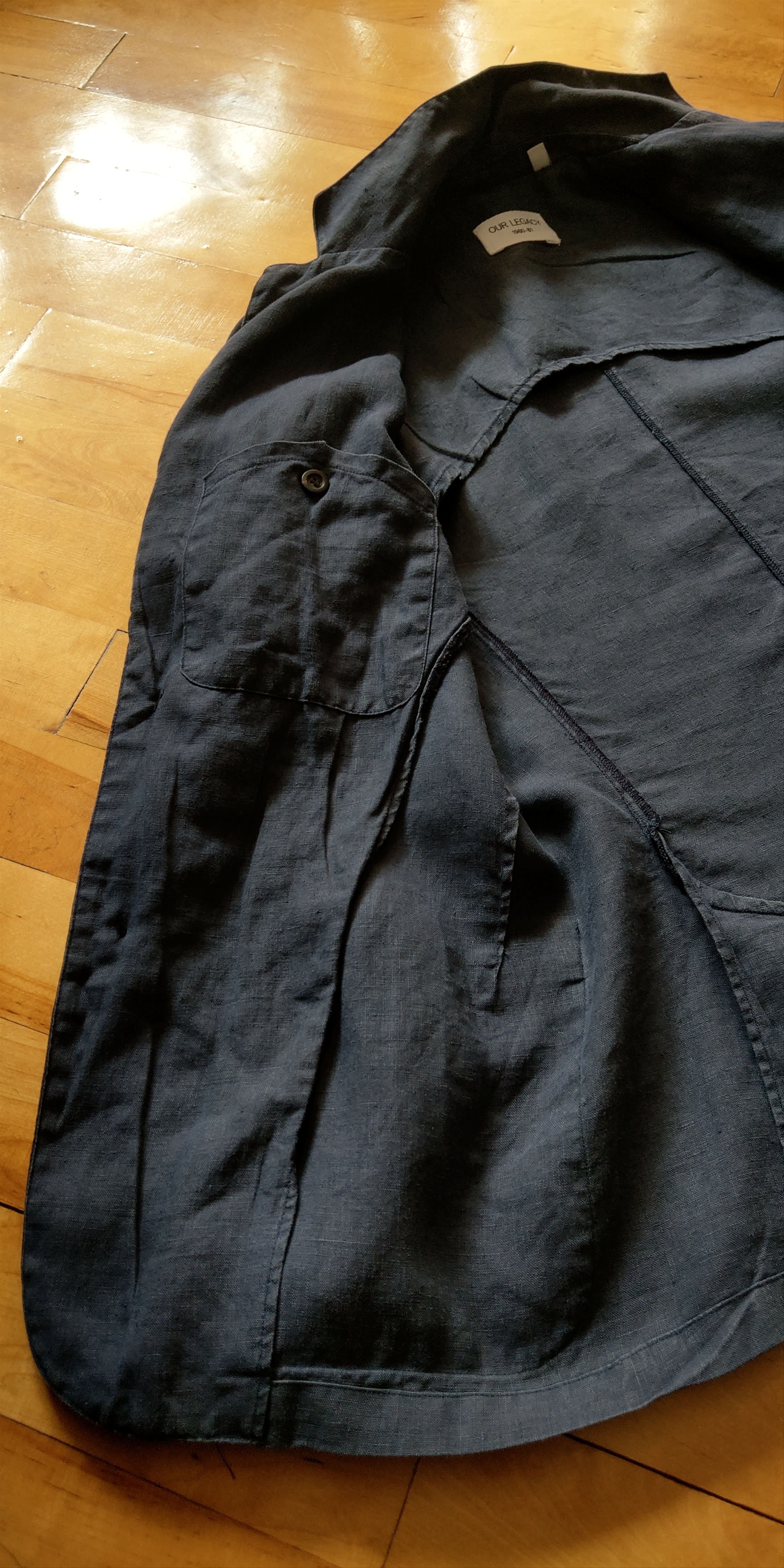 Our Legacy Vintage 100% Linen Kimono Jacket goth alt Darkfashion Rare Size XS / US 0-2 / IT 36-38 - 7 Thumbnail