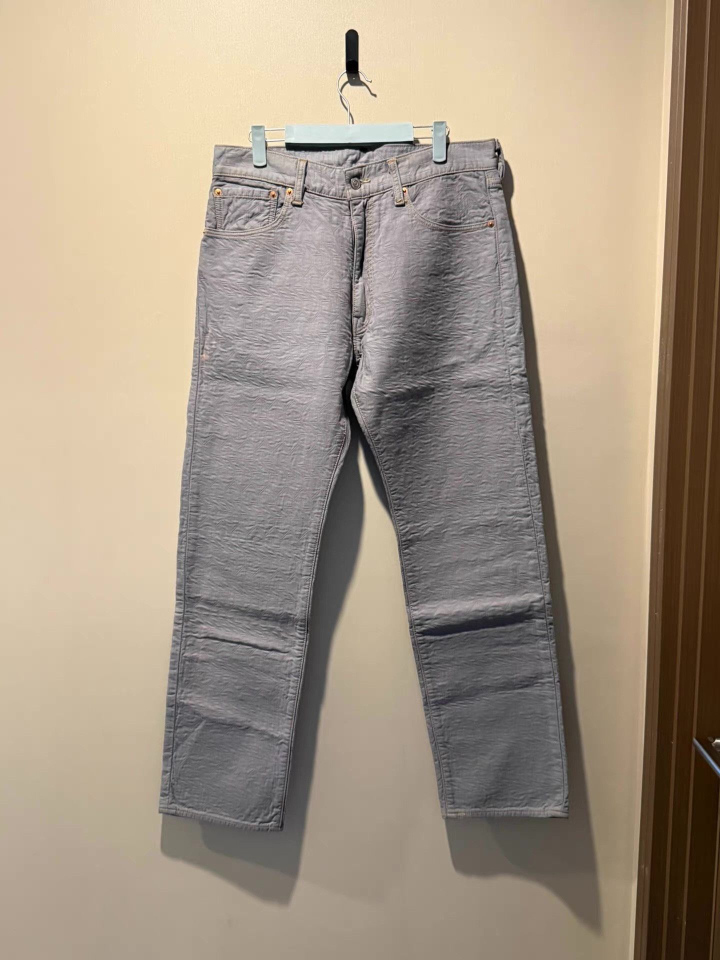 Stussy Stussy embossed plaid jeans Ｑ20 Size US 36 / EU 52 - 1 Thumbnail