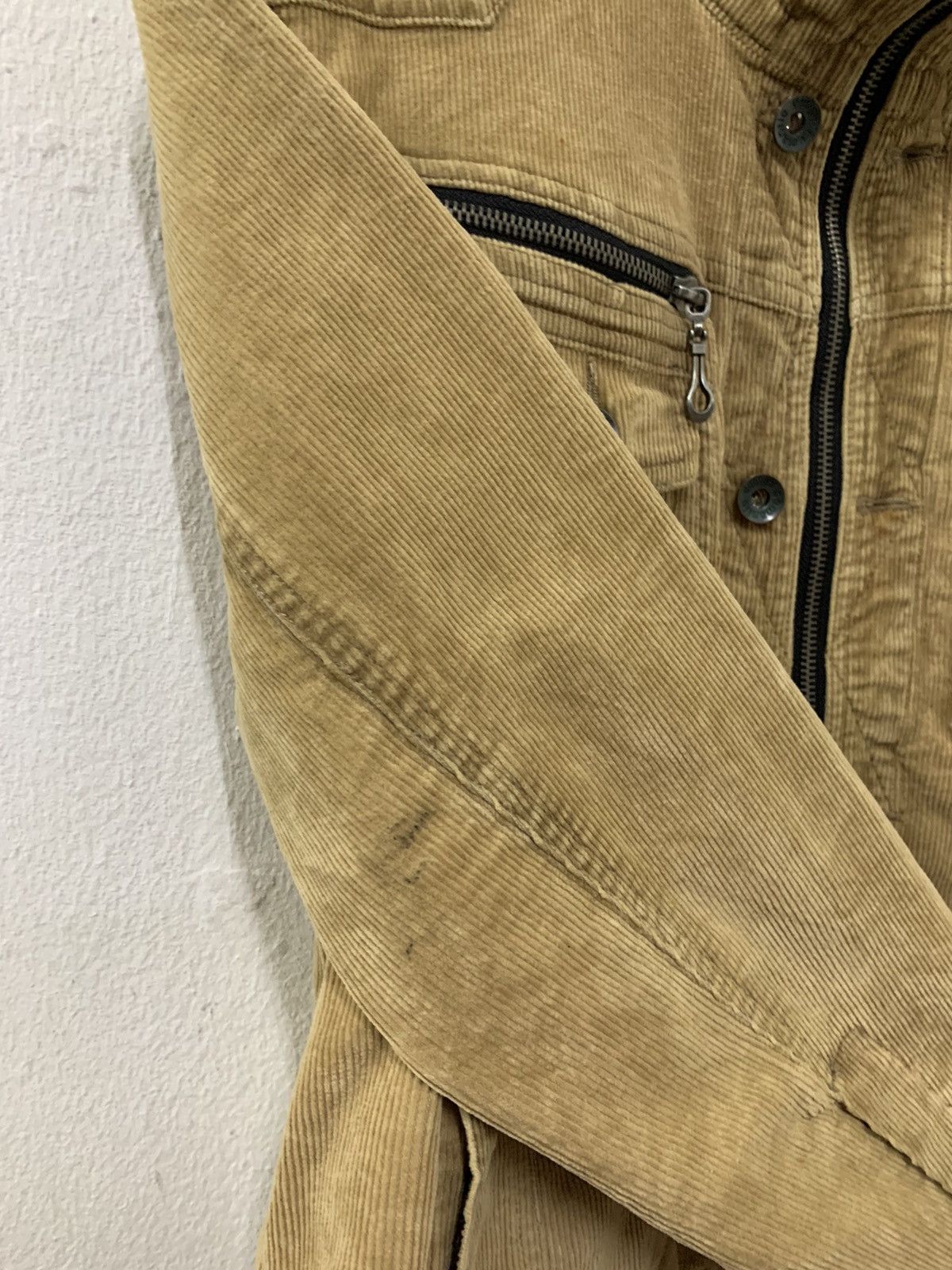 Japanese Brand × semanticdesign Semantic Design Corduroy Distressed Style Punk Jacket Size US S / EU 44-46 / 1 - 12 Thumbnail