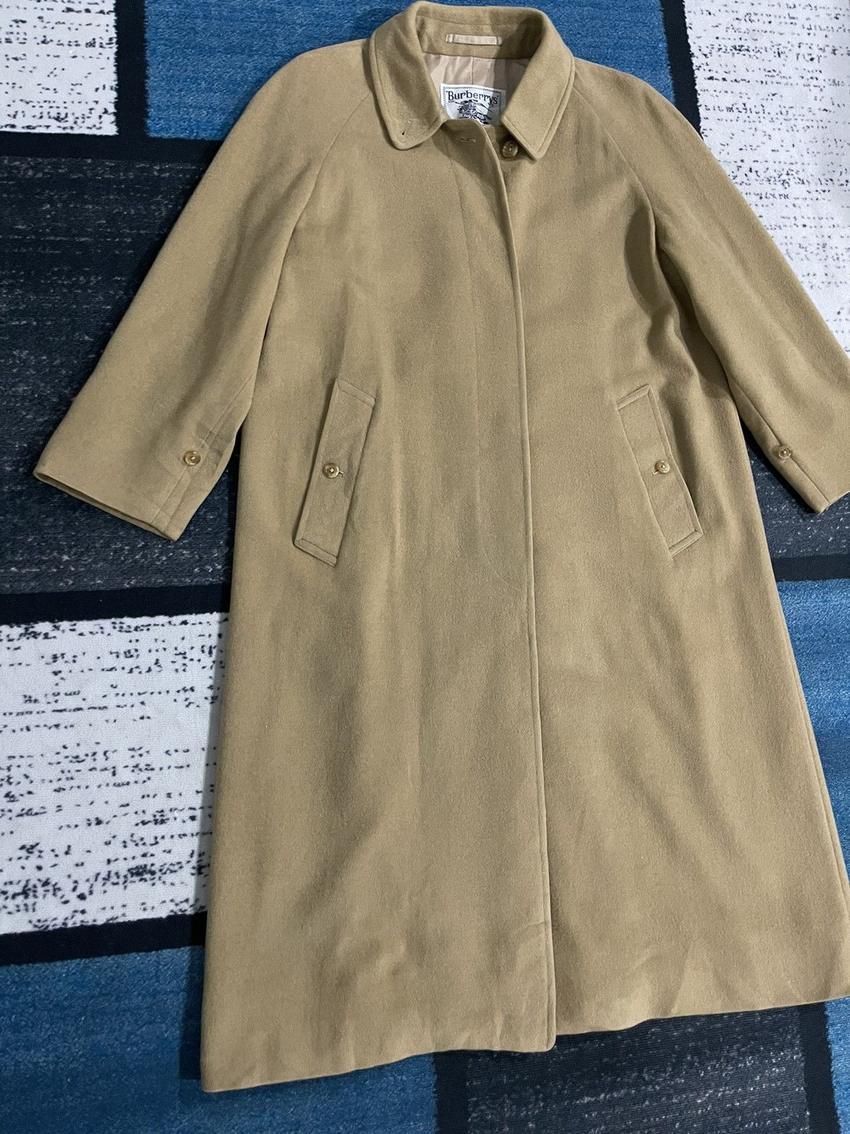 Burberry × Vintage Vintage Burberrys Wool Long Jacket Size US L / EU 52-54 / 3 - 4 Thumbnail