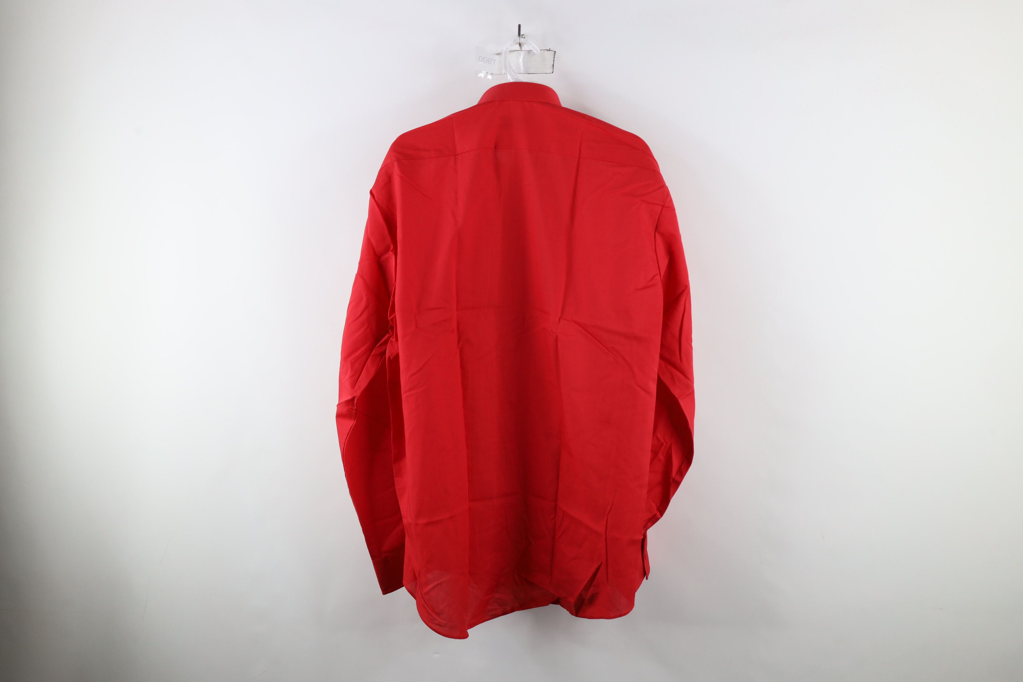 Vintage Deadstock Vintage 90s Tuxedo Prom Formal Button Shirt Red Size US L / EU 52-54 / 3 - 11 Thumbnail