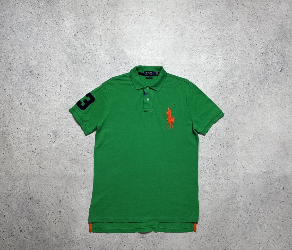 Polo Ralph Lauren Polo Ralph Lauren Big Pony #3 Vintage Polo Shirt Green Size US M / EU 48-50 / 2 - 1 Thumbnail