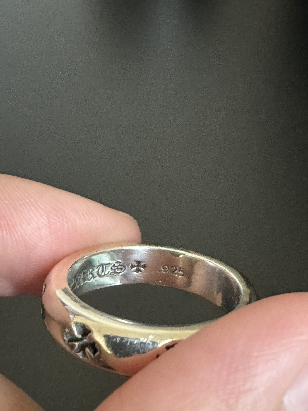 Chrome Hearts Negative CH Plus Ring US 8.5 | Grailed