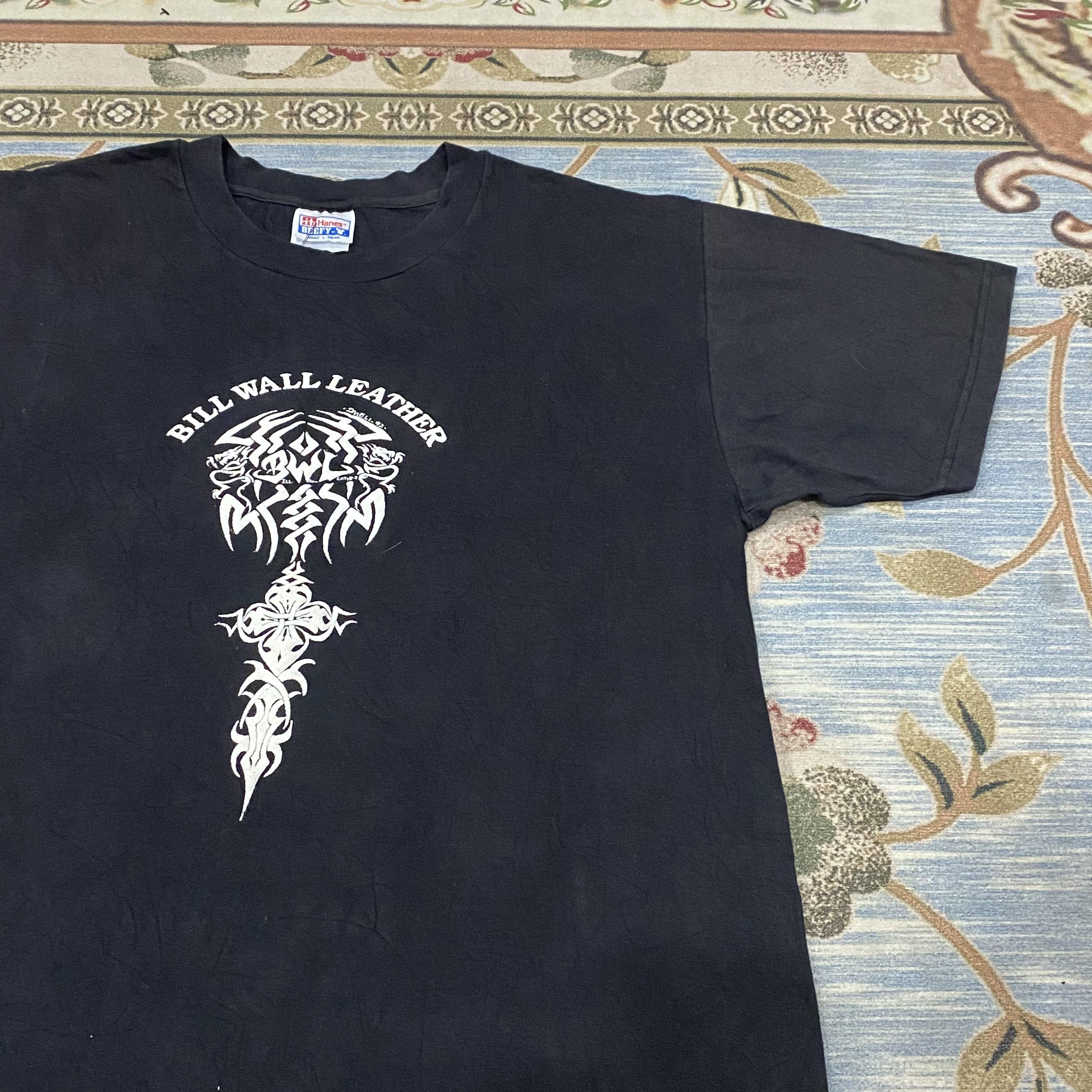 Bill Wall Leather Bill Wall Leather Skull Hanes Vintage Tee Size US L / EU 52-54 / 3 - 4 Thumbnail