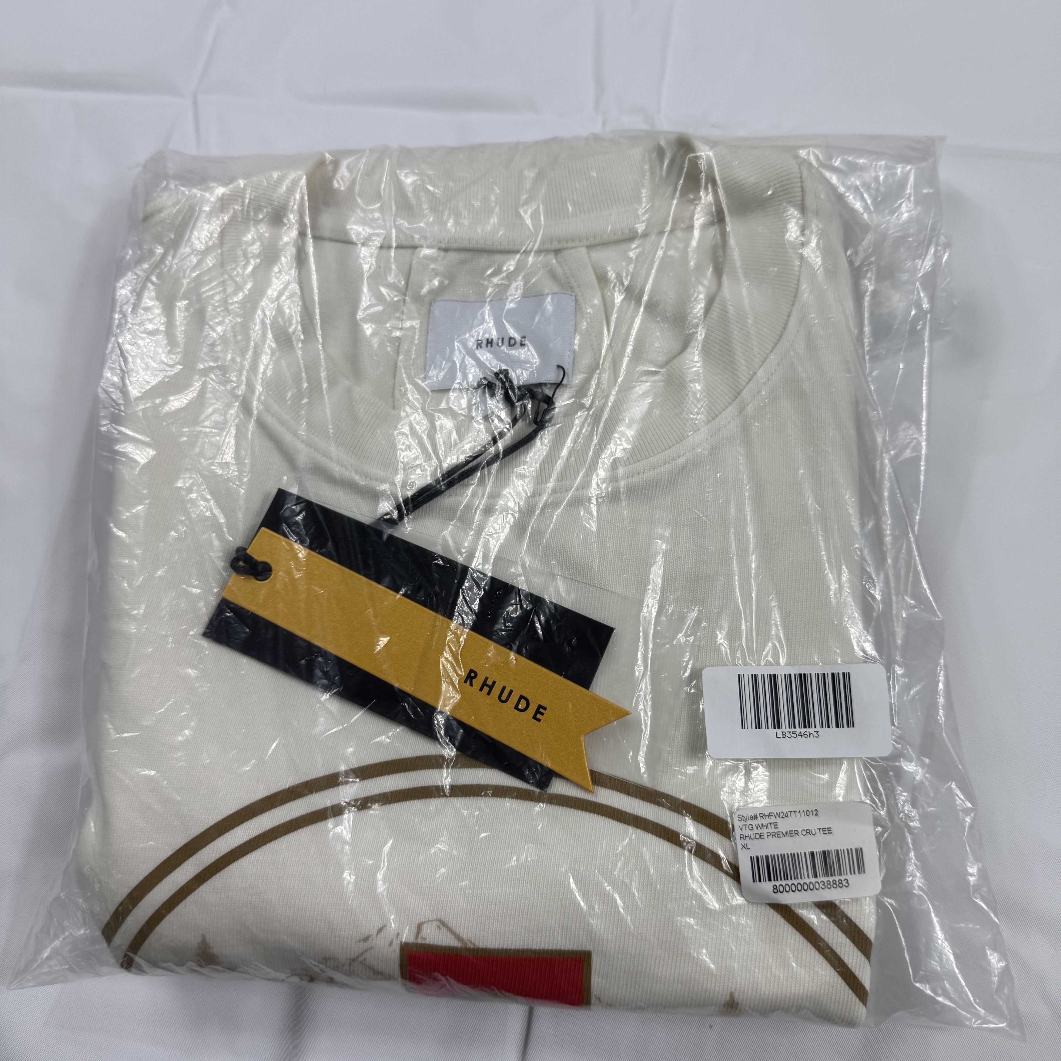 Rhude Rhude Chateau Rhude Wine Graphic T-Shirt Cream XL Size US XL / EU 56 / 4 - 10 Thumbnail