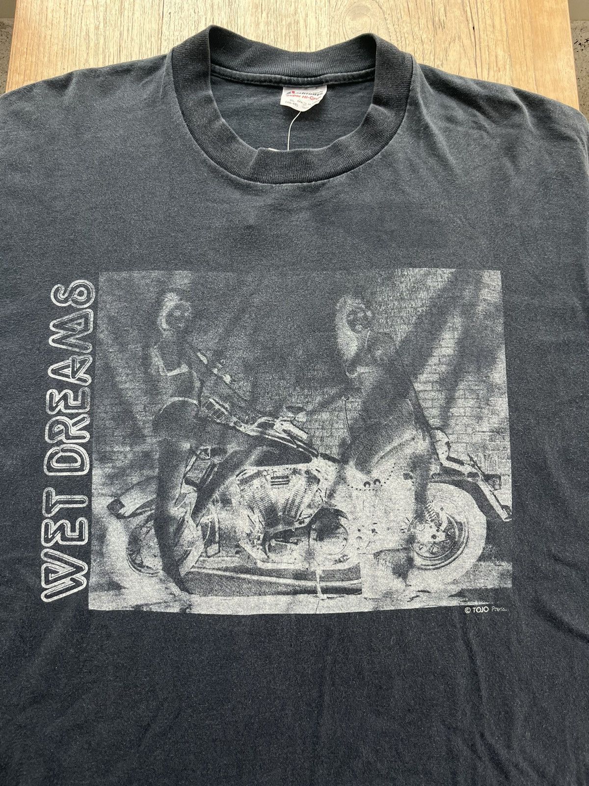 Vintage Vintage WET DREAMS 90’s By TOJO Press Tshirt Size US XL / EU 56 / 4 - 3 Thumbnail