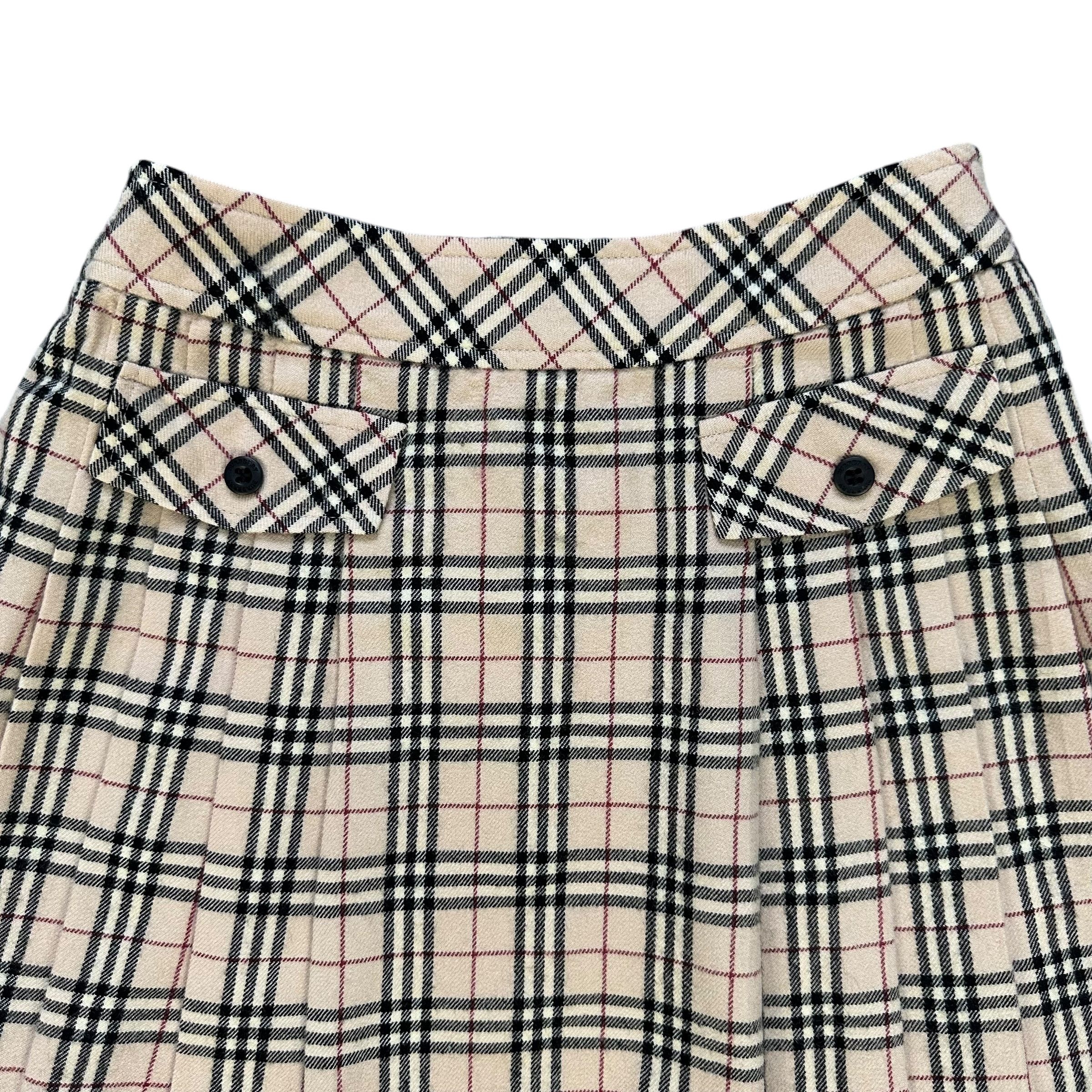 Burberry BURBERRY LONDON Nova Check Wool Mini Skirts #A57-1131 Size 23" - 2 Thumbnail