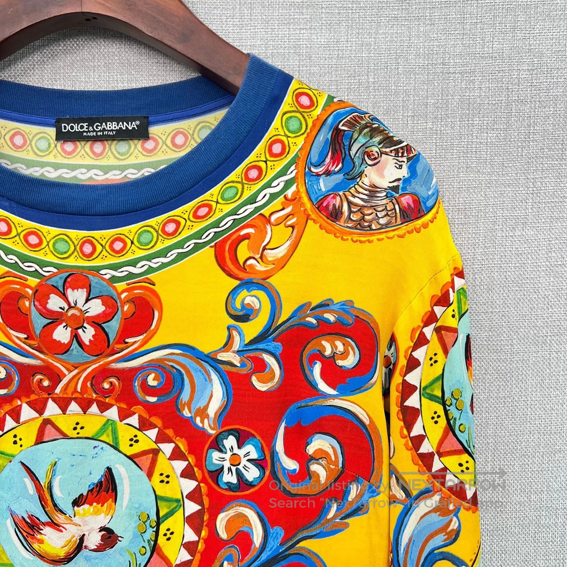 Dolce & Gabbana Dolce&Gabbana Silk Court Oil Painting Top. Size S / US 4 / IT 40 - 3 Thumbnail