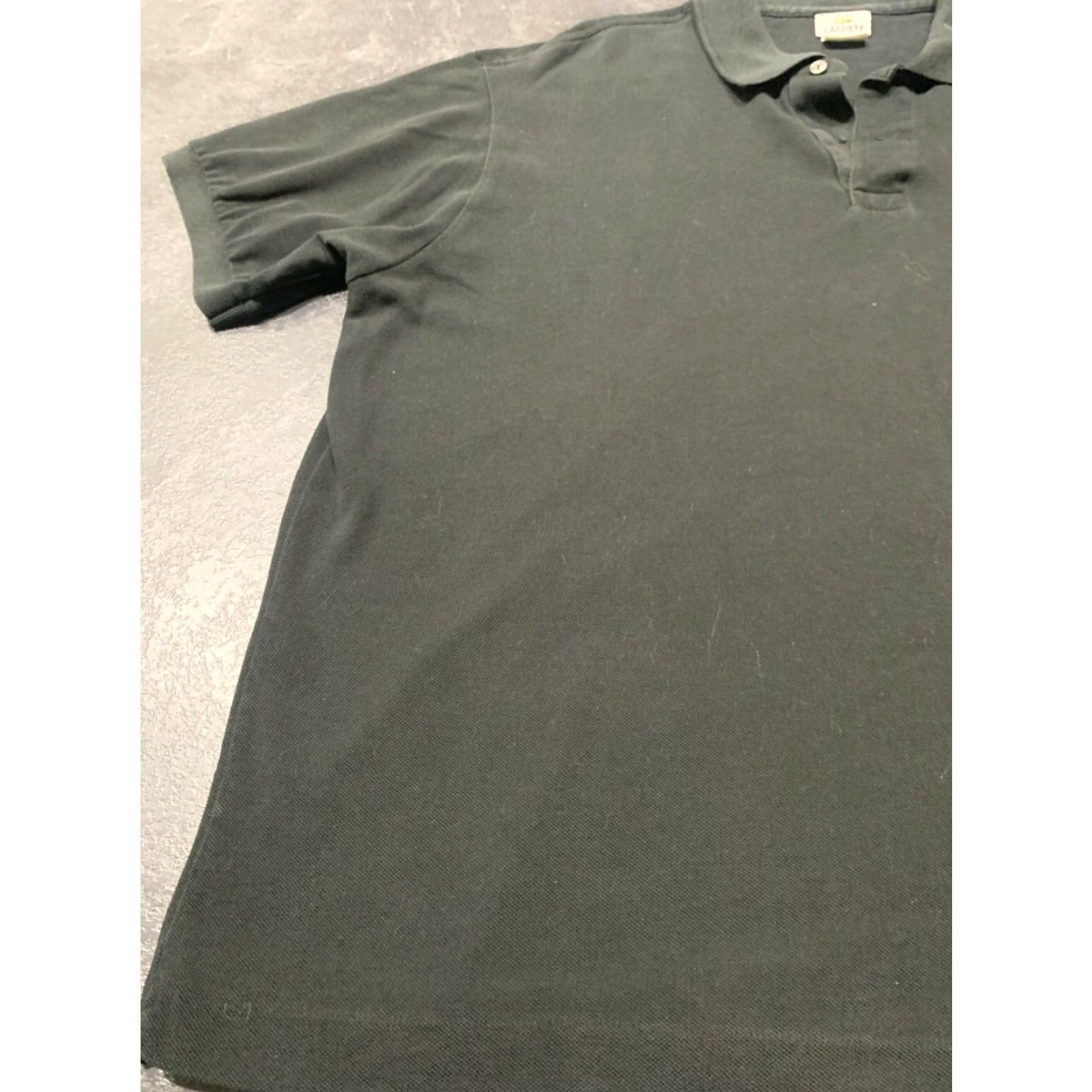 Lacoste VINTAGE Lacoste Polo Shirt Men 3XL Black Short Sleeve Golf Classic Fit Size US XXL / EU 58 / 5 - 6 Thumbnail