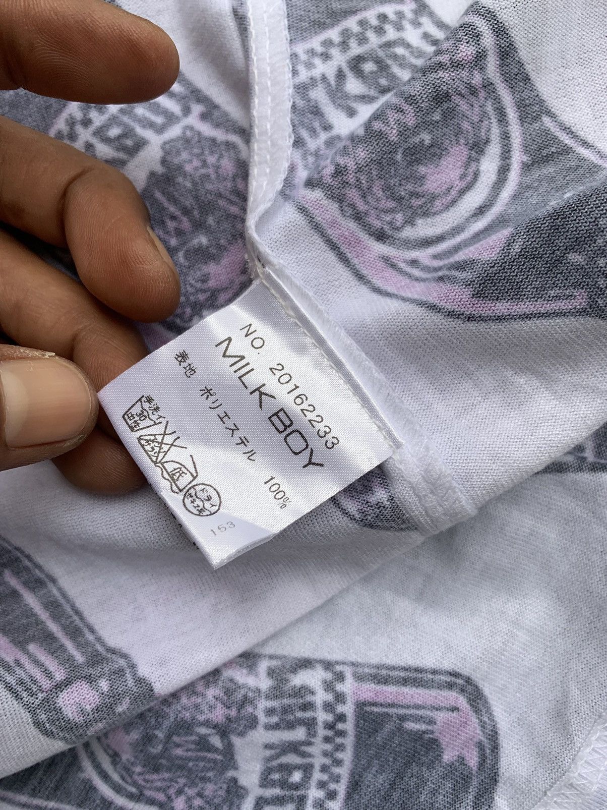 Beauty Beast × Japanese Brand Japanese Brand Over Print Milk Boy X Aymmy Tshirts Size US L / EU 52-54 / 3 - 8 Thumbnail