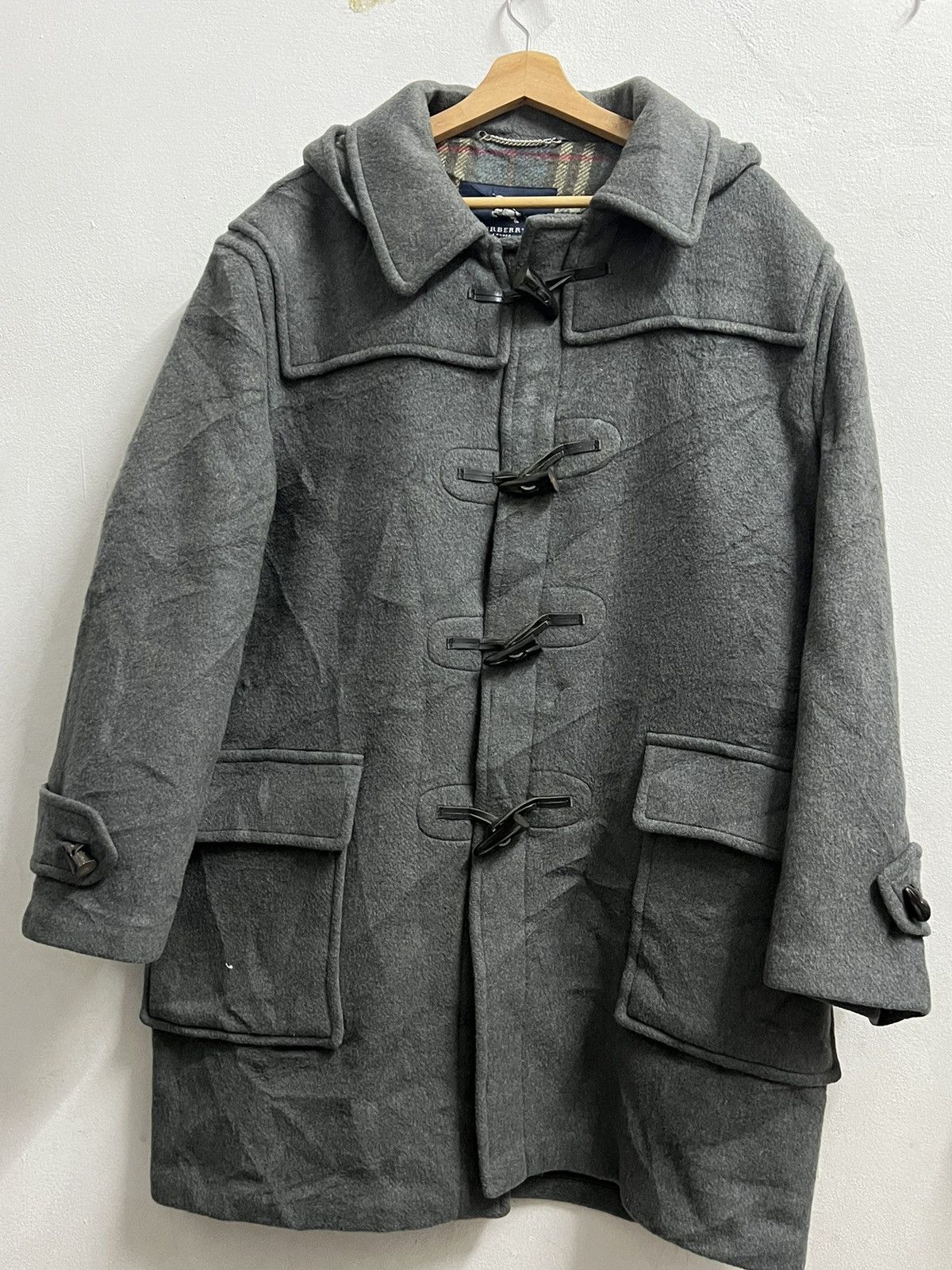 Burberry Burberry Prorsum Vintage tranch coat hoodie wool Size US XL / EU 56 / 4 - 1 Thumbnail