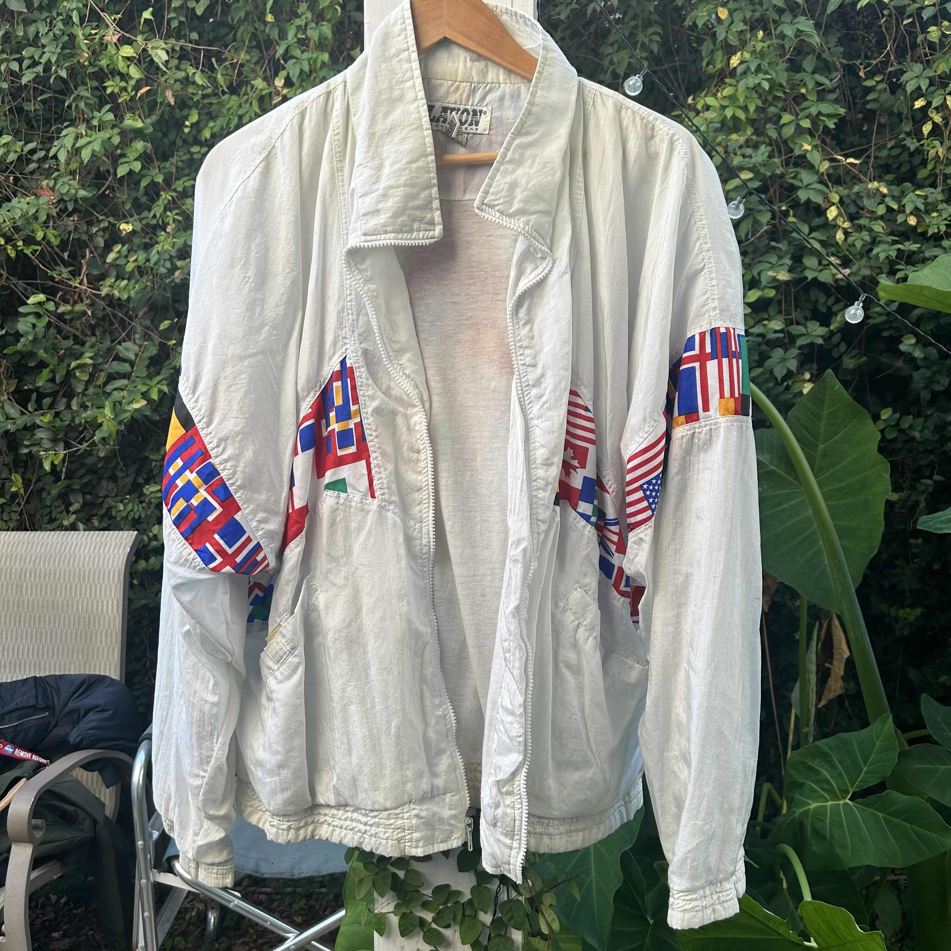 USA Olympics Vintage Multi-flag zip up jacket Size US L / EU 52-54 / 3 - 1 Thumbnail
