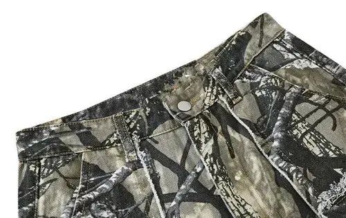 Japanese Brand × Jean #20 Camouflage Baggy Flare Jeans Cargo Size US 35 - 2 Thumbnail