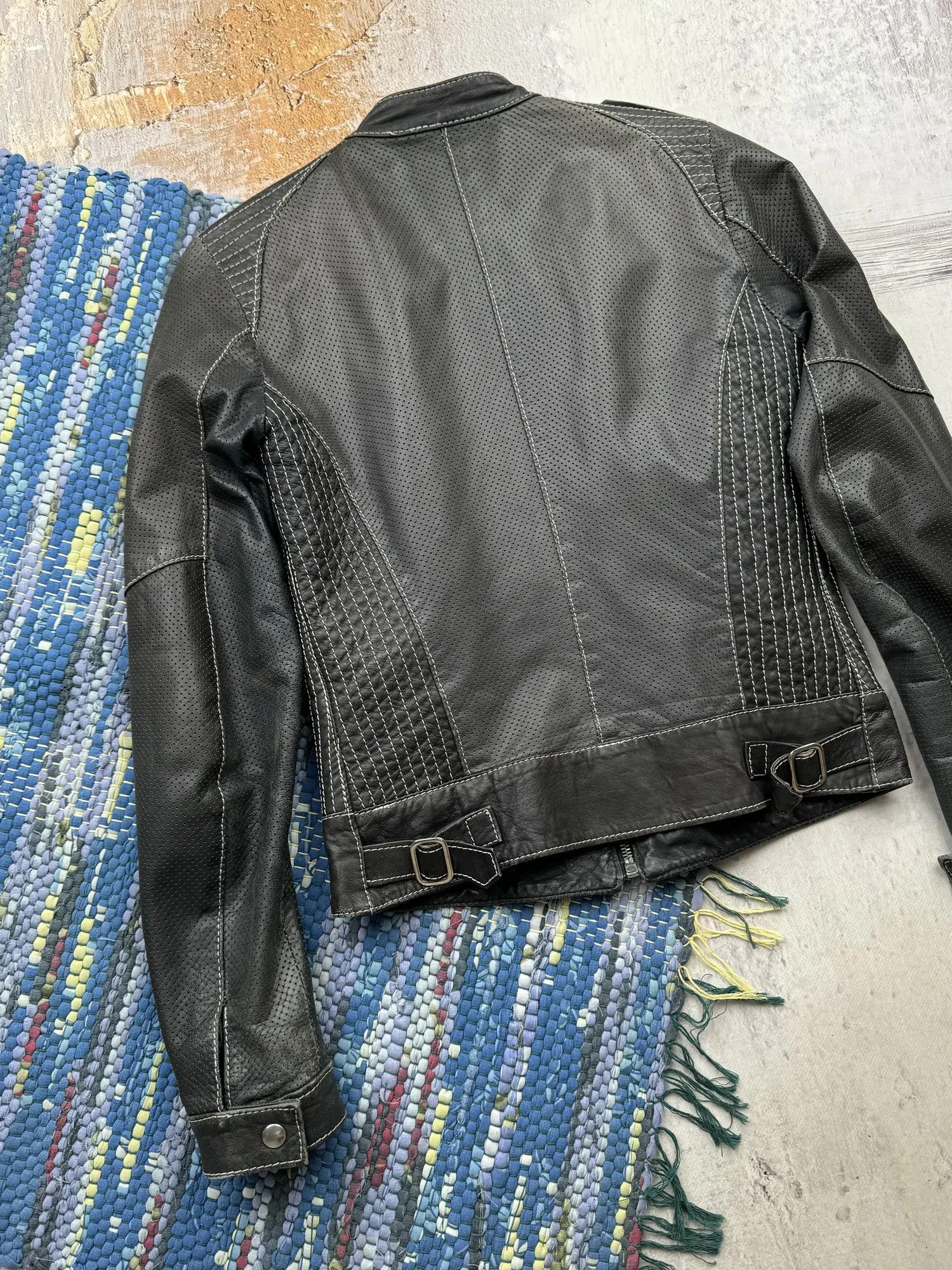 Japanese Brand Vintage Cropped Leather Jacket A418D15(15)(474) Size S / US 4 / IT 40 - 10 Thumbnail