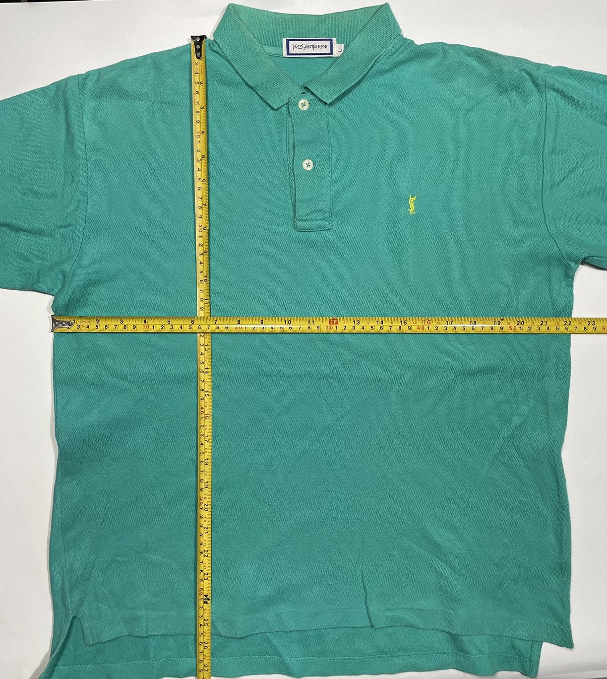 Yves Saint Laurent Vintage Ysl Yves Saint Laurent pique 90s embroidery Size US L / EU 52-54 / 3 - 2 Thumbnail