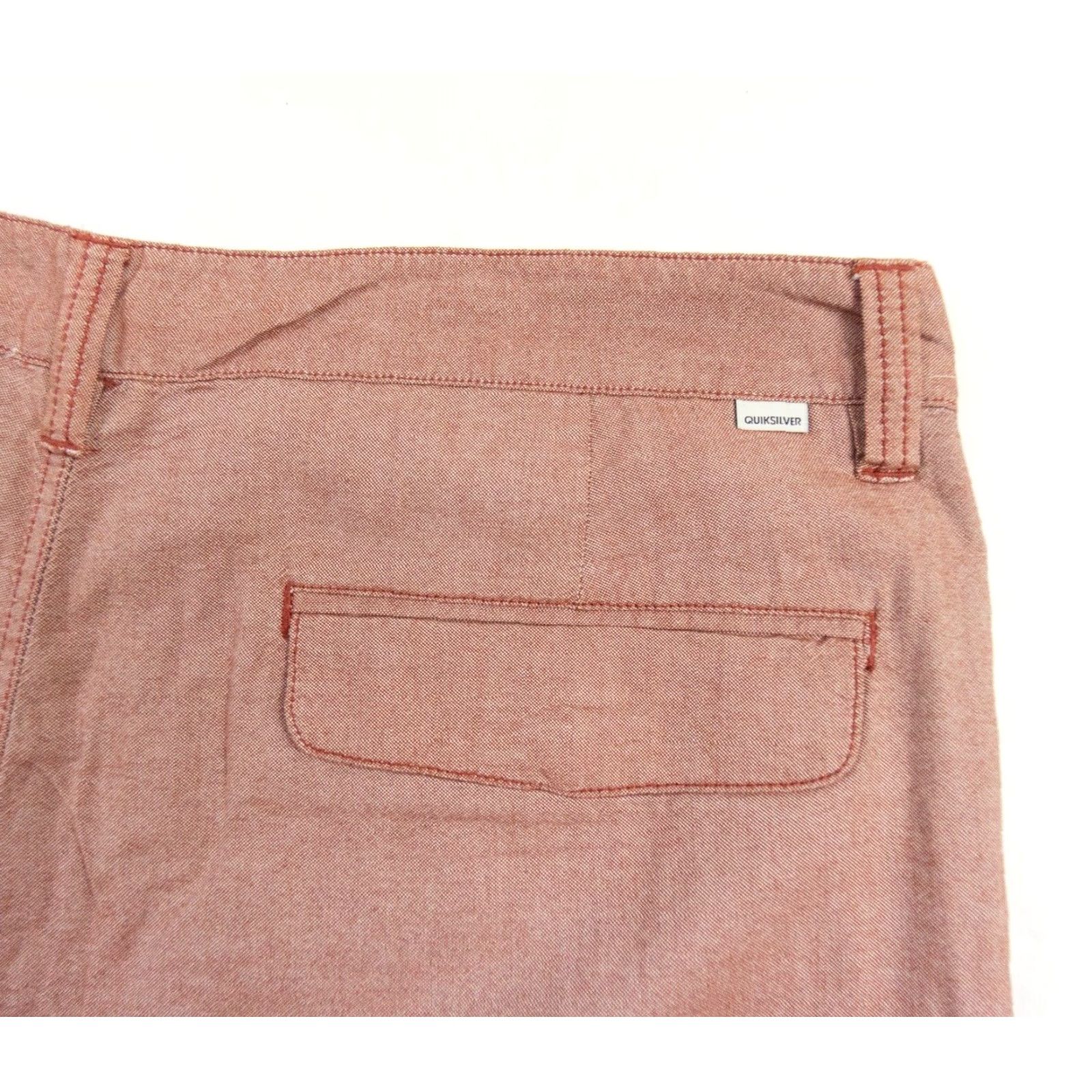 Quiksilver Quiksilver Mens Shorts Chino 9" Inseam Flat Front 40 Red 5-Pocket Regular Fit N/A Mens Size US 40 / EU 56 - 5 Thumbnail