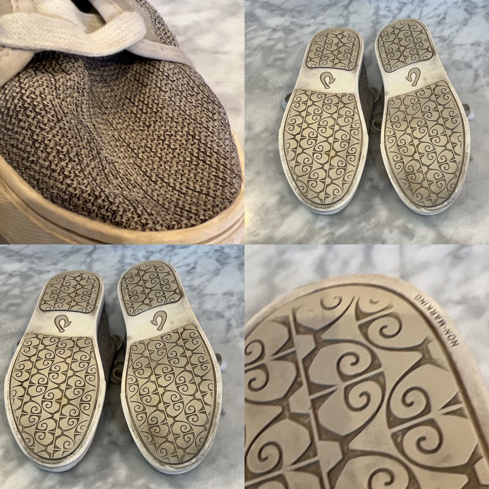Olukai OluKai Pehuea Li Sneaker Women’s 7.5 Grey Knit Lightweight Casual Nonmarking Footwear Size US 7.5 / IT 37.5 - 8 Thumbnail