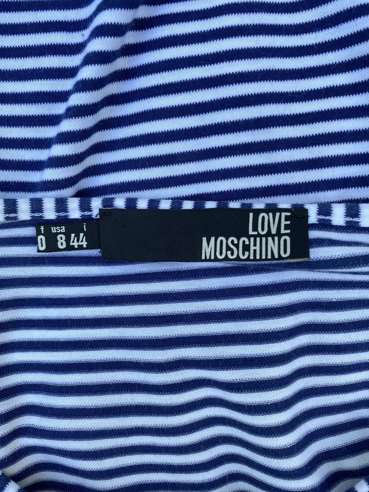 Designer Love Moschino deconstruction layer bule blouse on tee Size M / US 6-8 / IT 42-44 - 3 Thumbnail