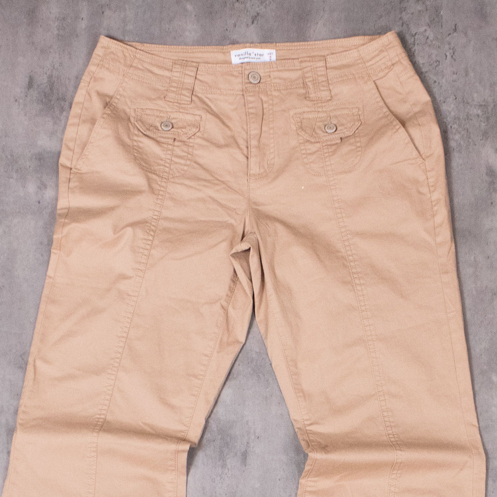 Japanese Brand × Vintage Y2K 2000's Villana Star Baggy Relax Falred Brown Pant's Size US 32 / EU 48 - 5 Thumbnail