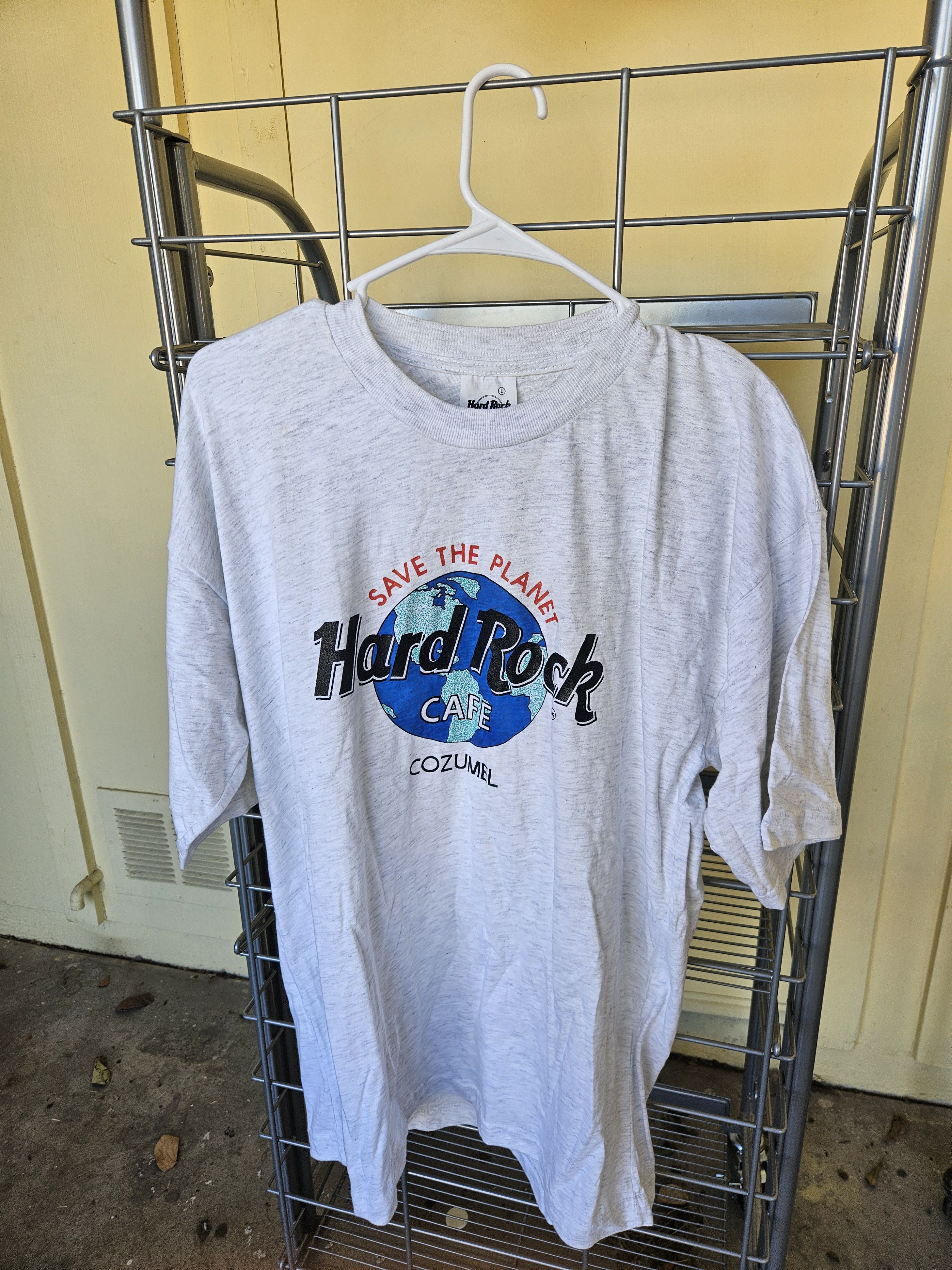 Hard Rock Cafe Hard Rock Cafe Save The Planet Cozumel Mexico Vintage Tee Size US L / EU 52-54 / 3 - 1 Thumbnail