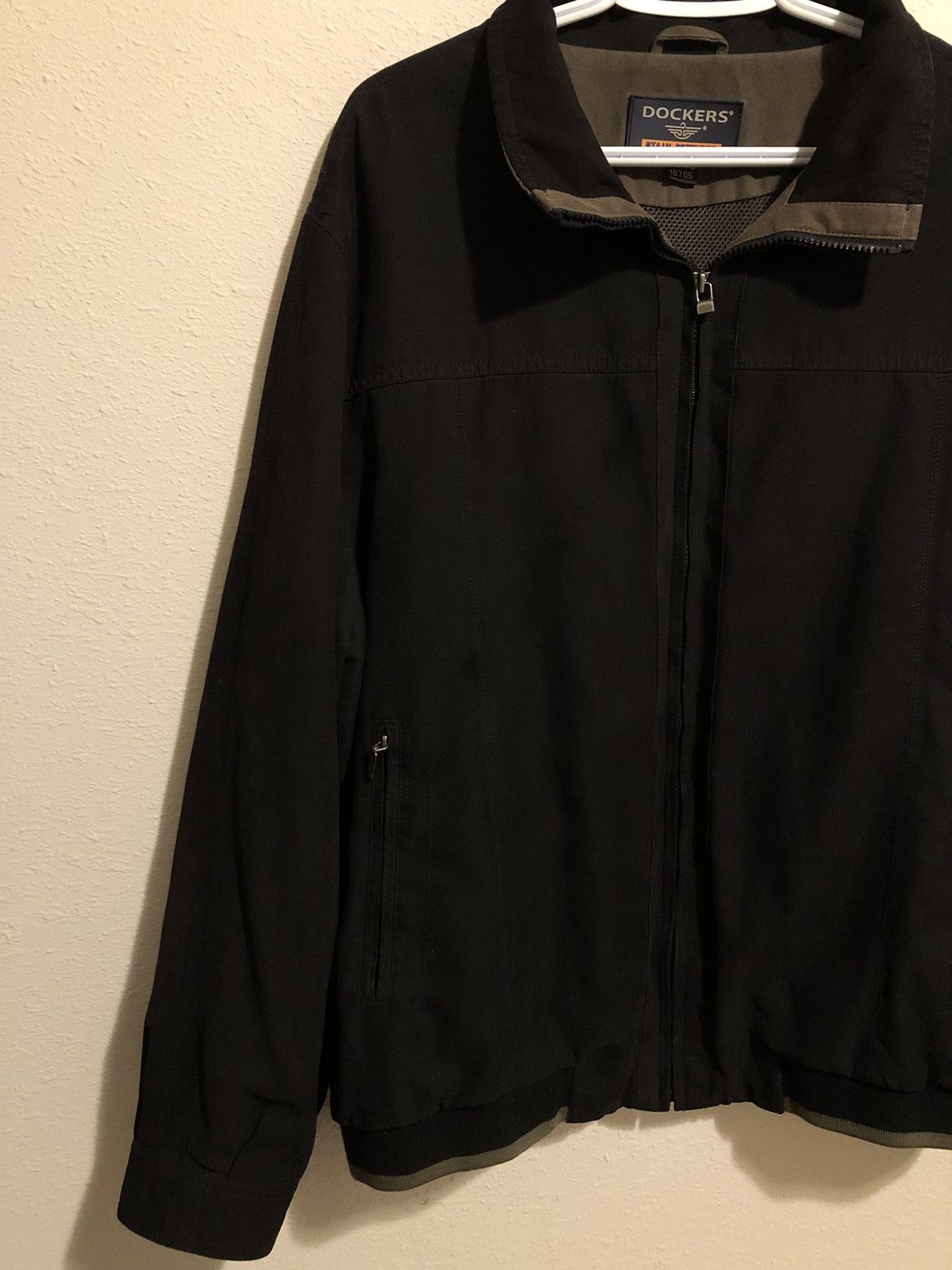 Dockers × Vintage Vintage Y2K Waffle Lined Dockers Black Light Jacket Size US XL / EU 56 / 4 - 2 Thumbnail