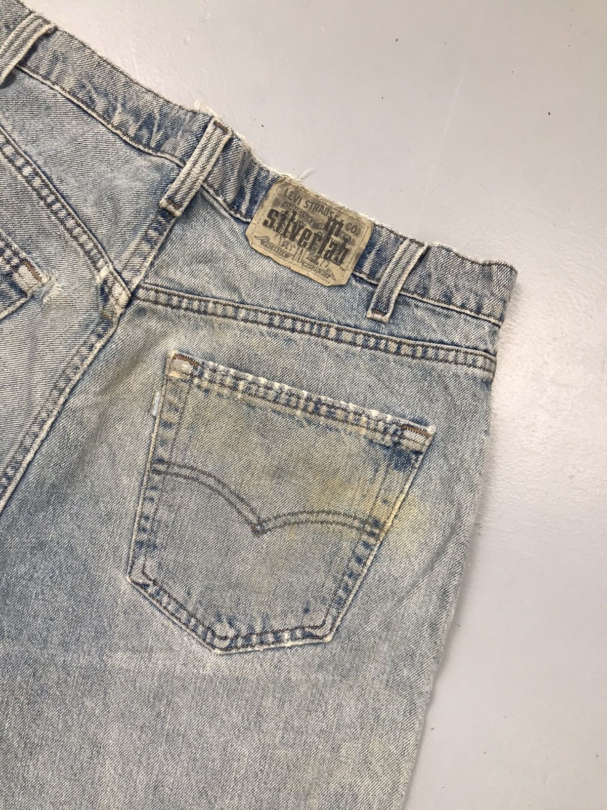 Vintage Levi’s silver tab damaged denim
