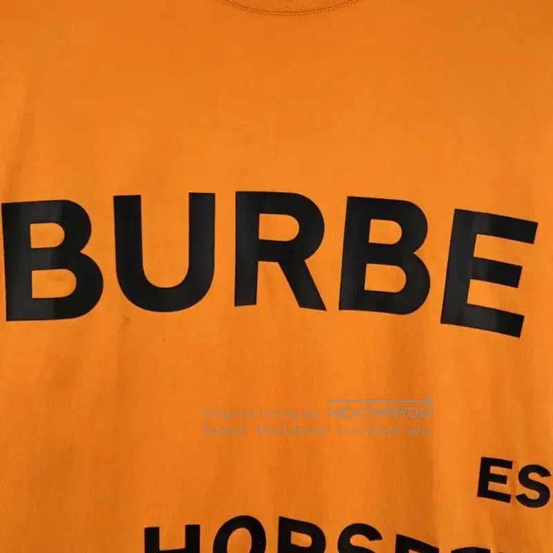 Burberry Burberry Orange Cotton Women's T-Shirt. Size XS / US 0-2 / IT 36-38 - 3 Thumbnail