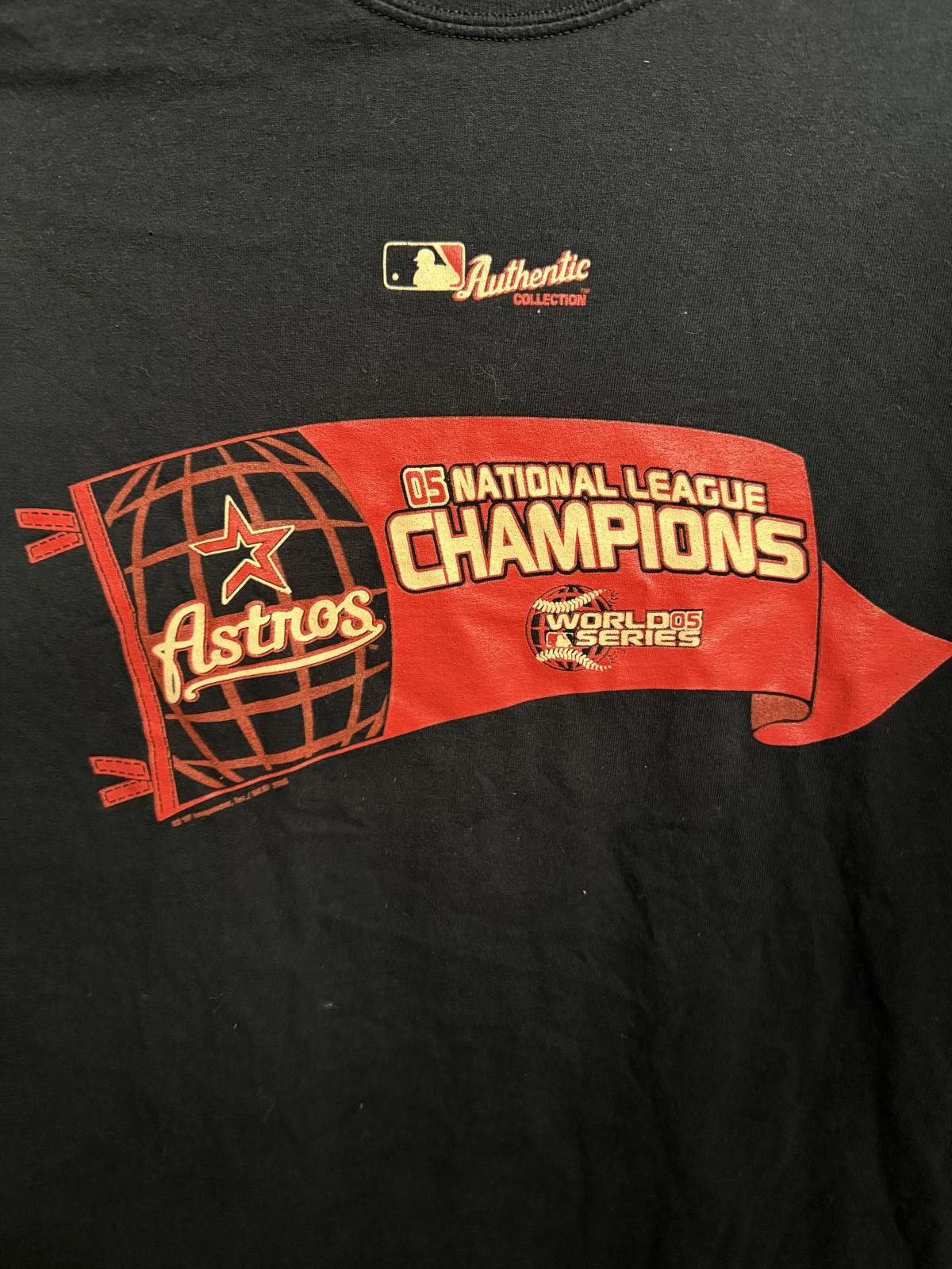 Gildan T-shirt 2005 Houston Astros Pennant National League Tee Size US L / EU 52-54 / 3 - 3 Thumbnail