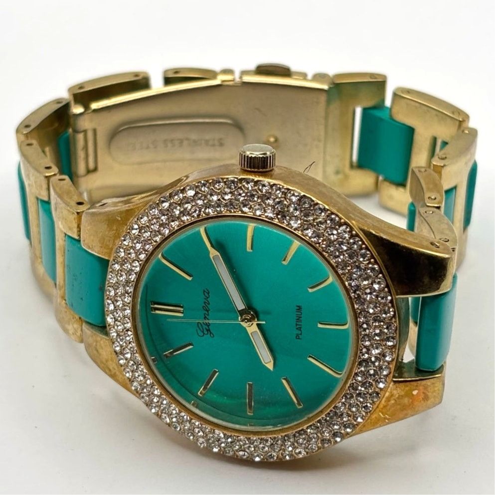 Other Gold & Turquoise Men's Watch Size ONE SIZE - 3 Thumbnail