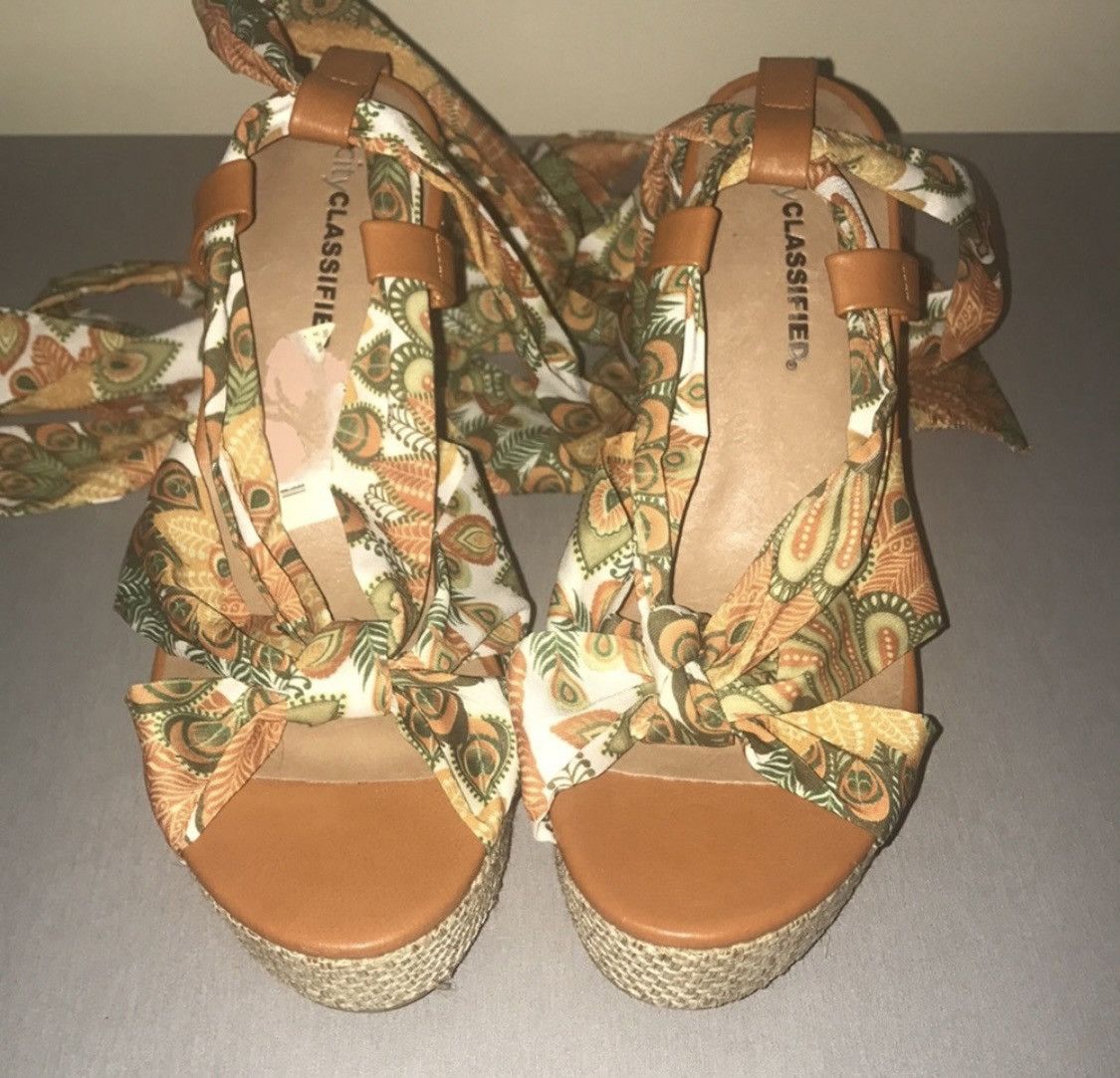 Other ESPADRILLES LACE UP WEDGE SANDALS Size US 7 / IT 37 - 1 Thumbnail