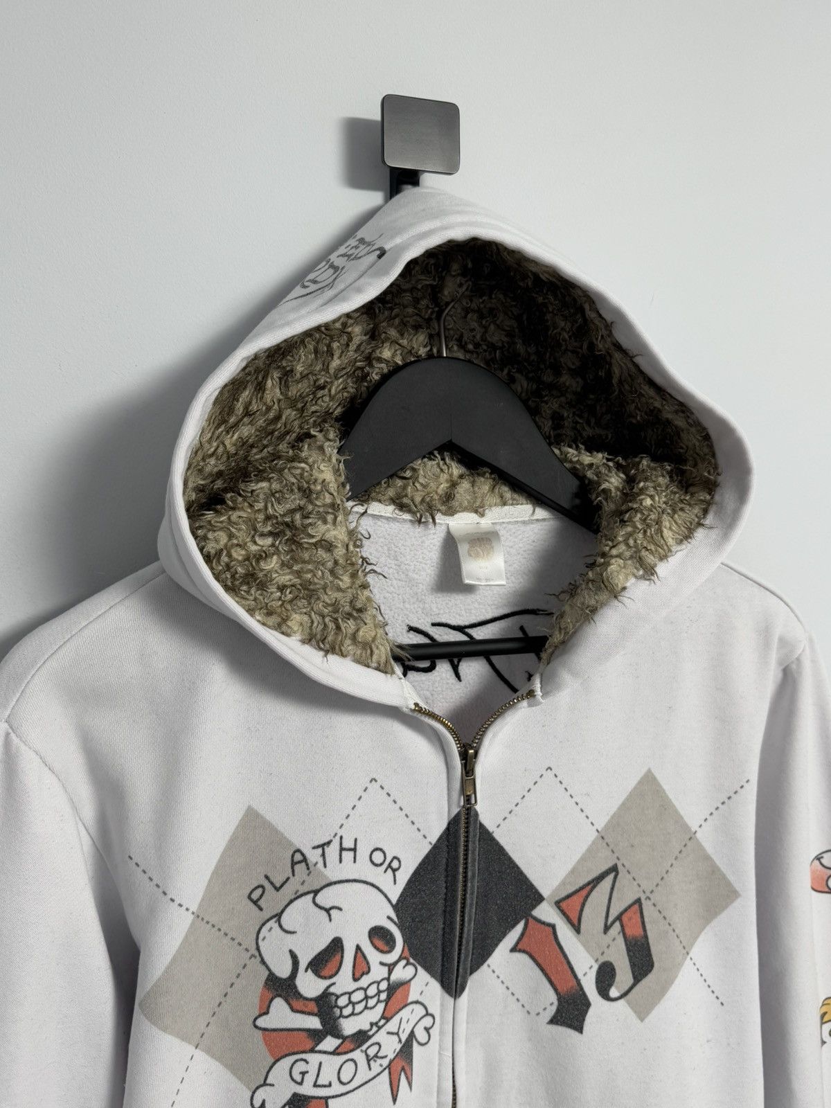 Ed Hardy × Vintage Ed Hardy Vintage Zip Hoodie Y2K style Size M / US 6-8 / IT 42-44 - 8 Thumbnail