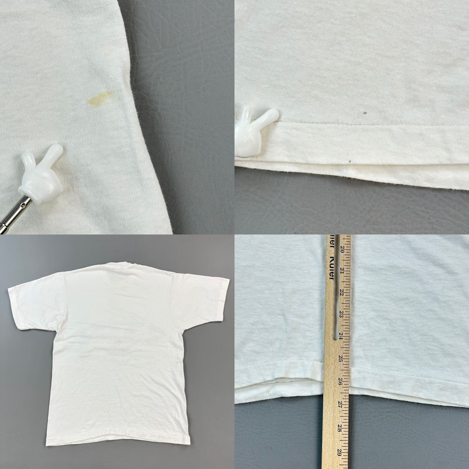 Vintage Vintage Art Shirt Mens Medium White 90s 80s Aquarium of the Americas Logo Graphic Print Crew Neck Short Sleeve T-Shirt Cotton Knit Regular Fit USA Men Size US M / EU 48-50 / 2 - 8 Thumbnail