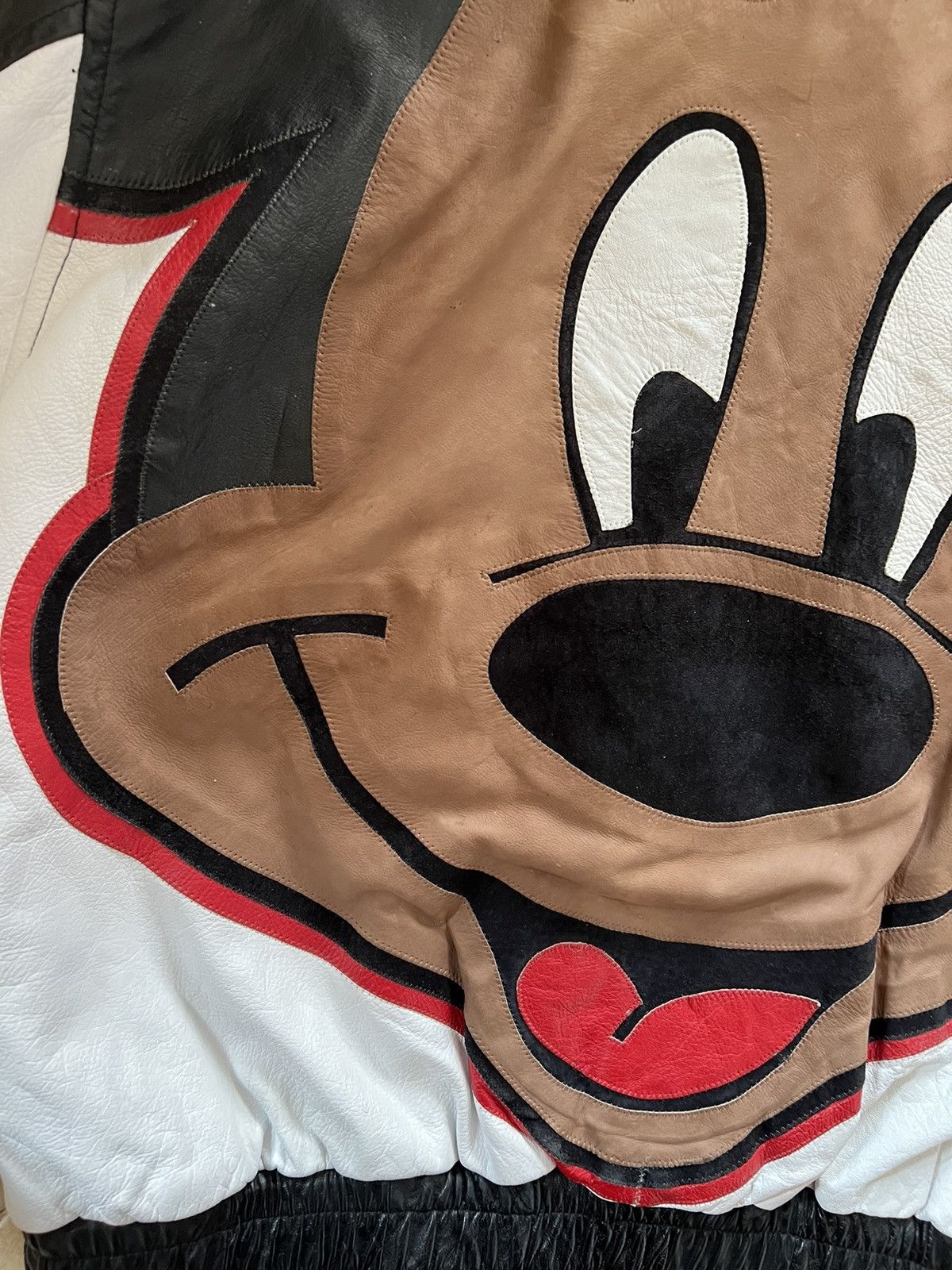 Disney × Mickey Mouse Vintage Mickey Mouse Disney Leather Jacket 90s Size US L / EU 52-54 / 3 - 6 Thumbnail
