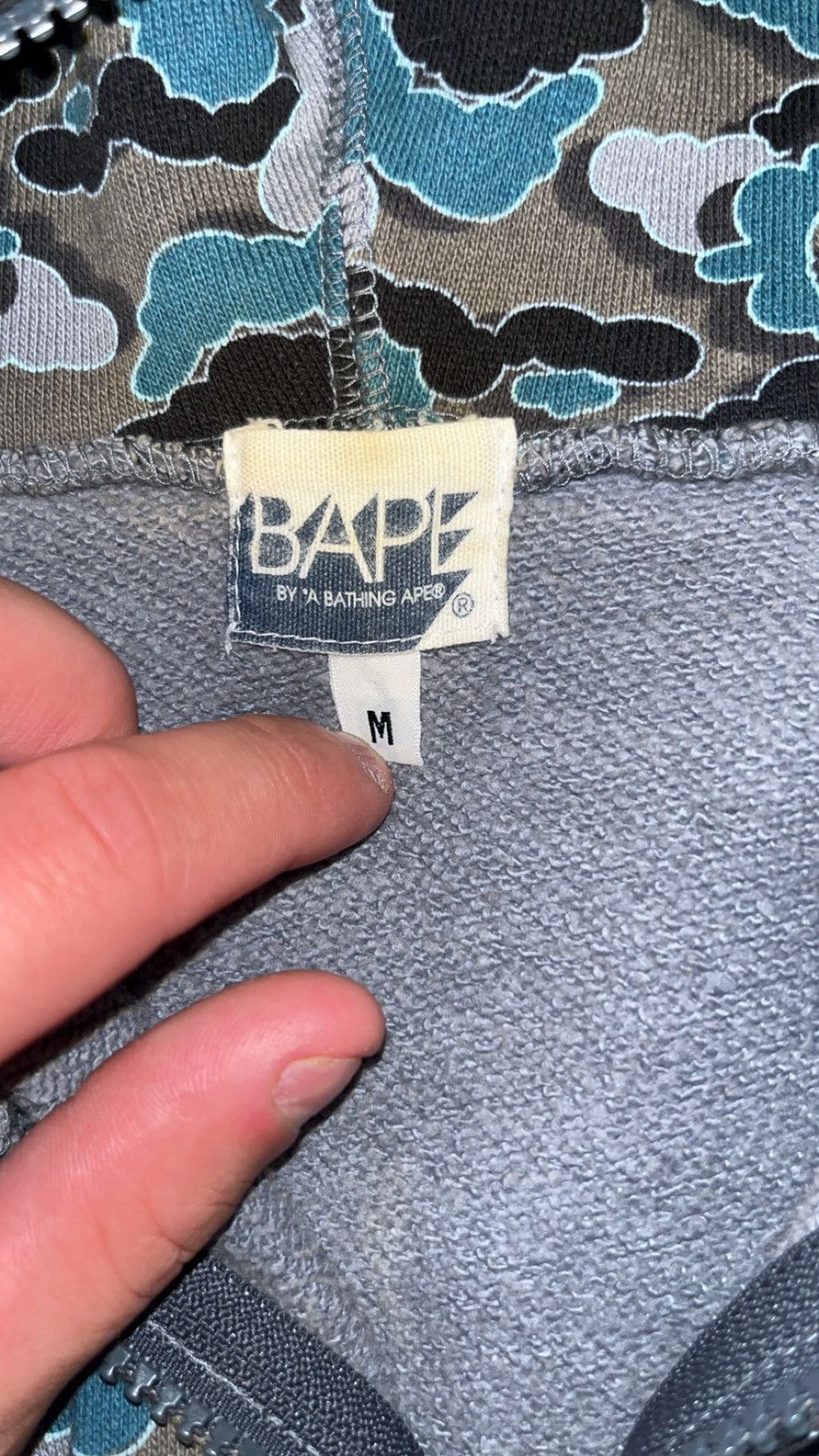 Bape Bape x Kaws Cloud Camo Full Zip Hoodie Size US M / EU 48-50 / 2 - 3 Thumbnail
