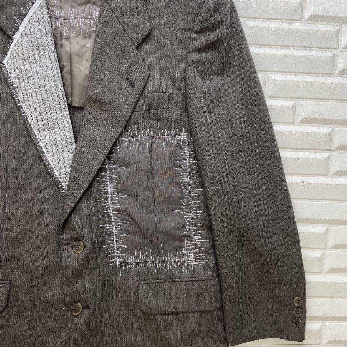 Japanese Brand Japanese Brand Not Conventional Patchwork Coat Blazer Size US S / EU 44-46 / 1 - 4 Thumbnail