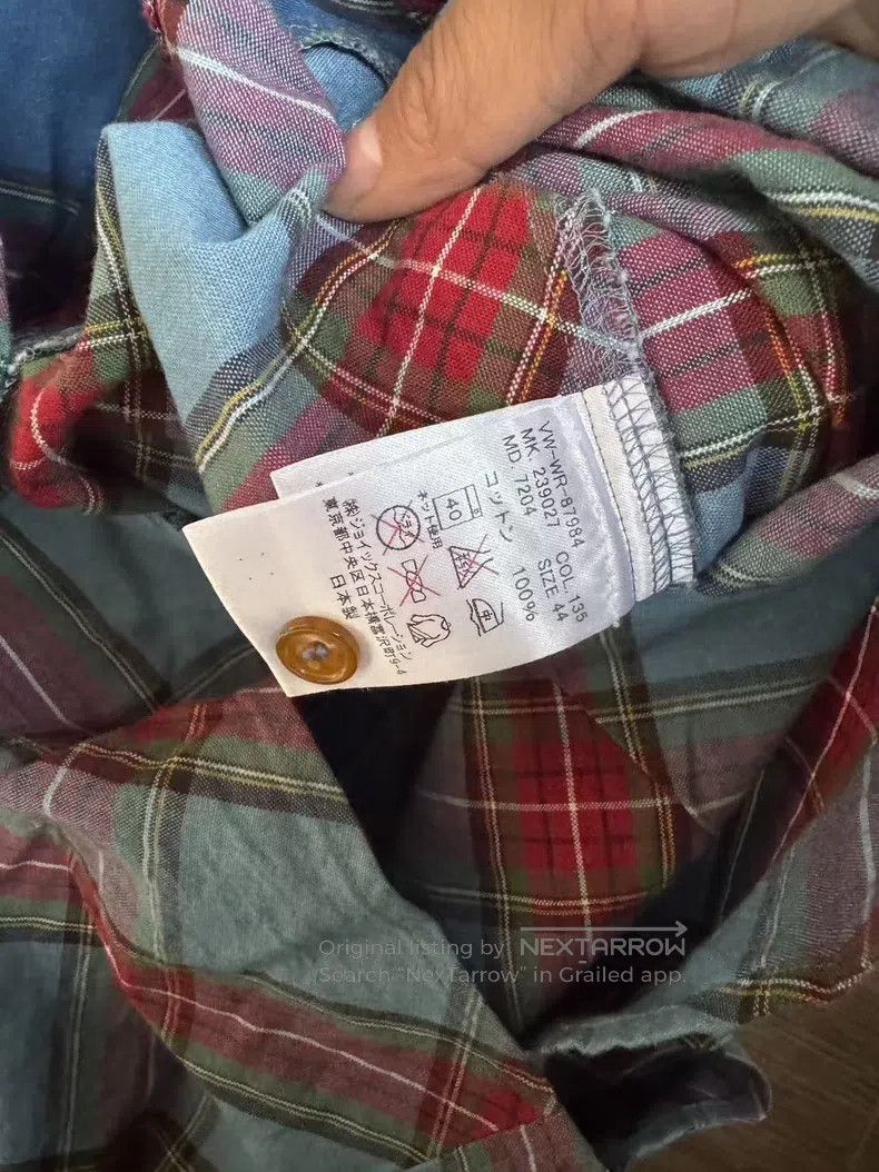 Vivienne Westwood Vivienne Westwood Plaid Long Sleeve Shirt Size M / US 6-8 / IT 42-44 - 4 Thumbnail
