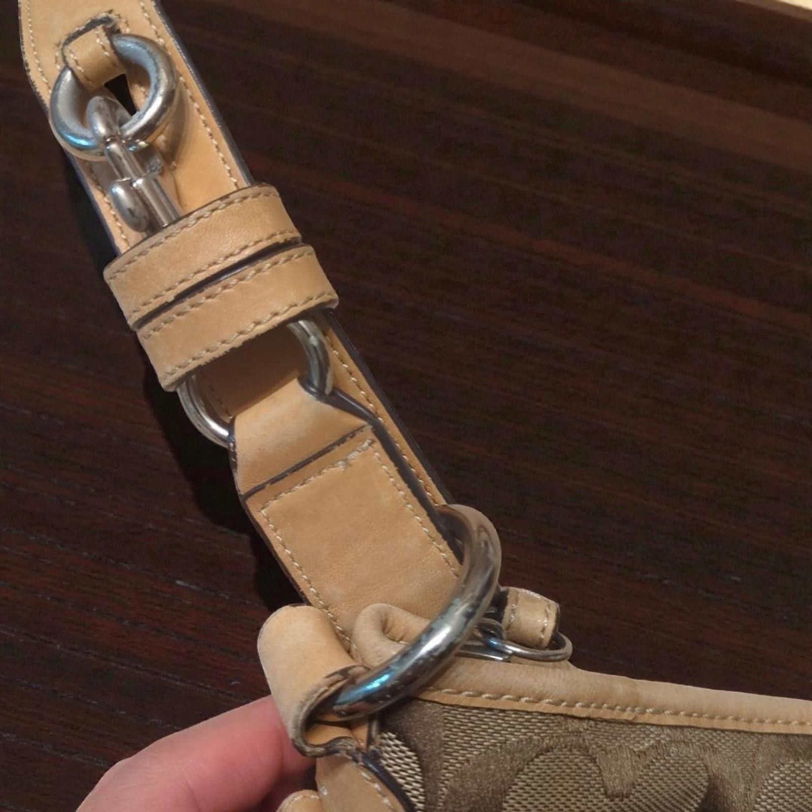 Coach - Signature Canvas and Leather Shoulder Bag