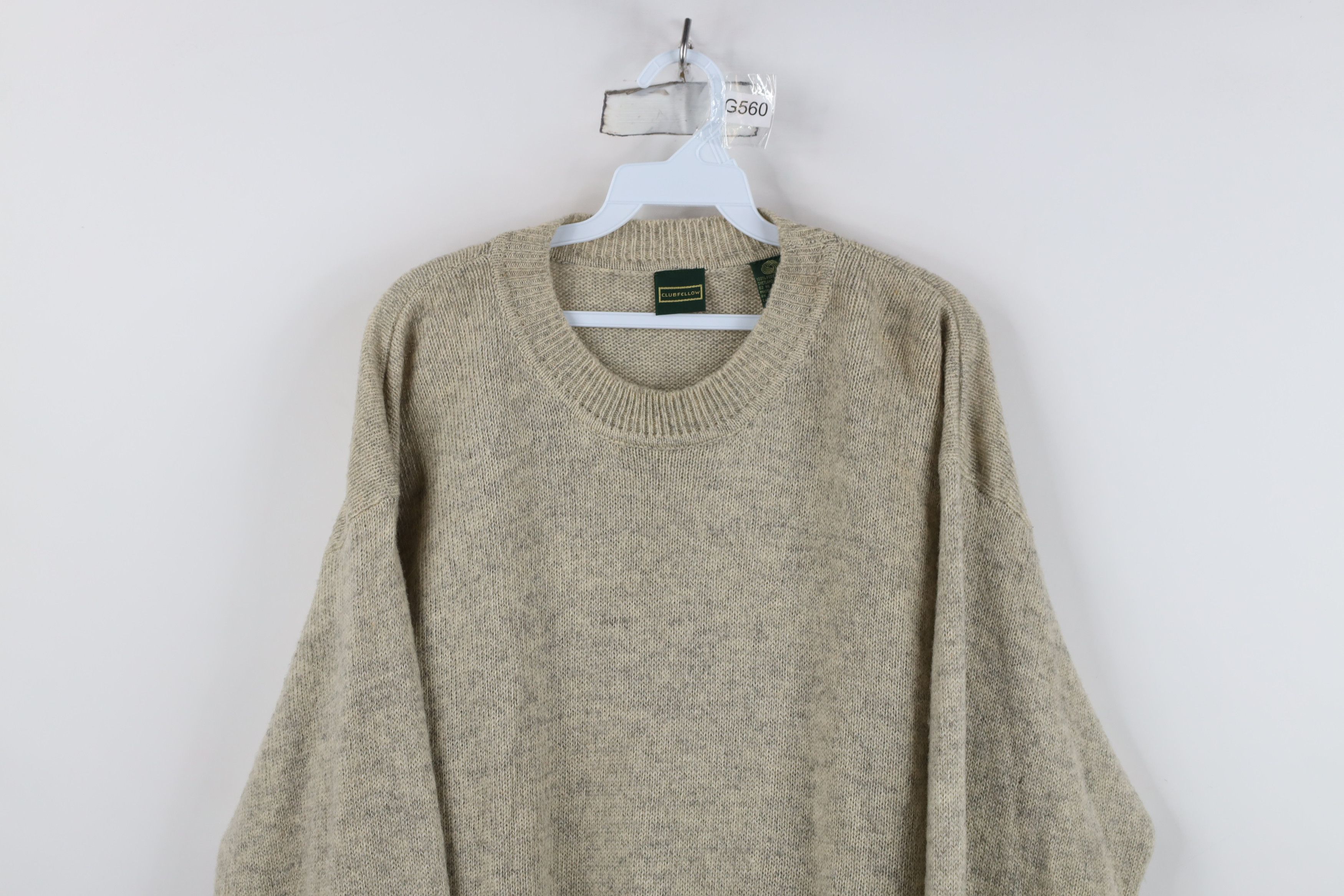 Vintage Vintage 90s Streetwear Wool Ribbed Knit Crewneck Sweater Size US XL / EU 56 / 4 - 2 Thumbnail