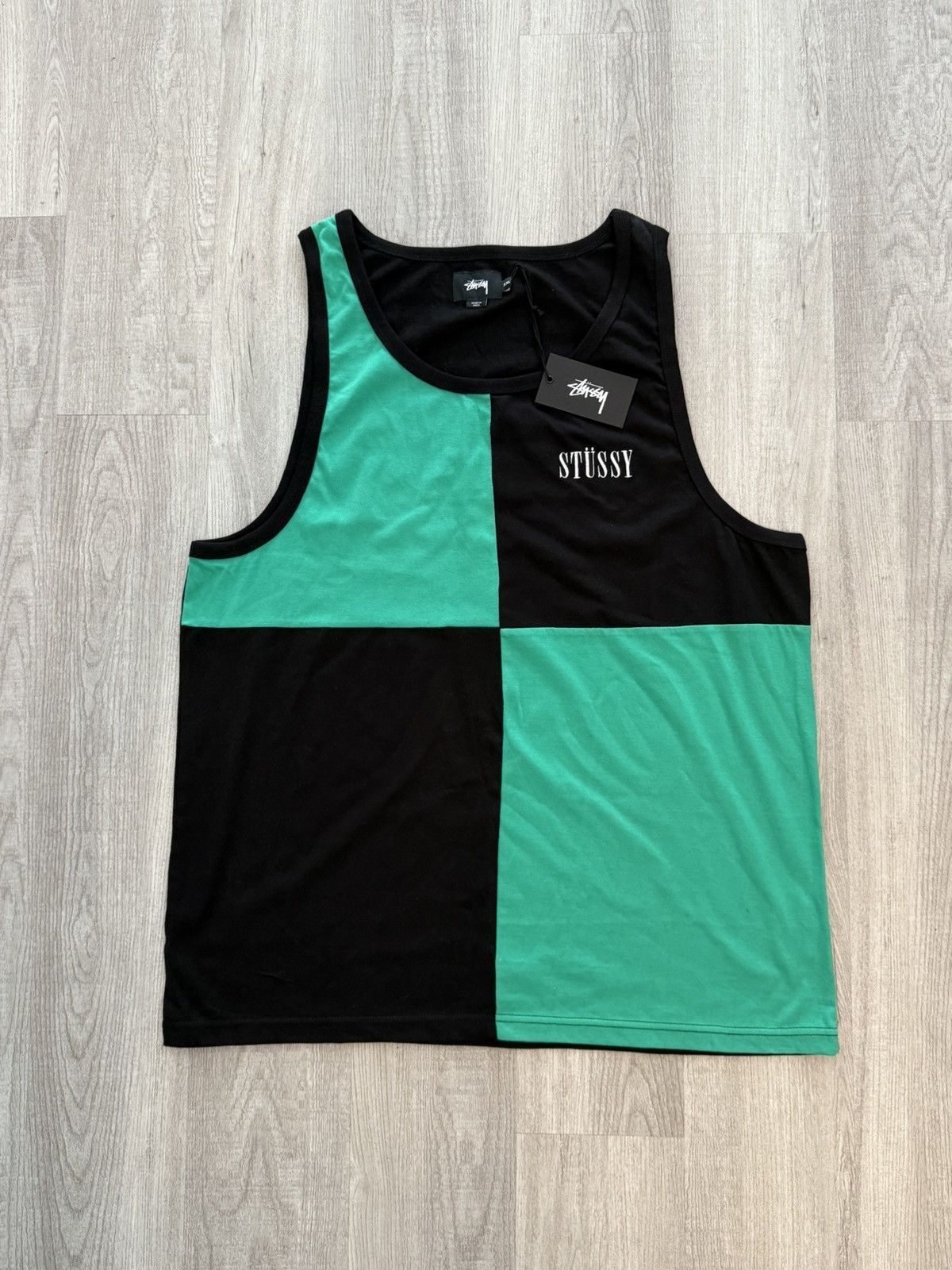 Stussy OG Block Tank Top XXL Mens OG DS